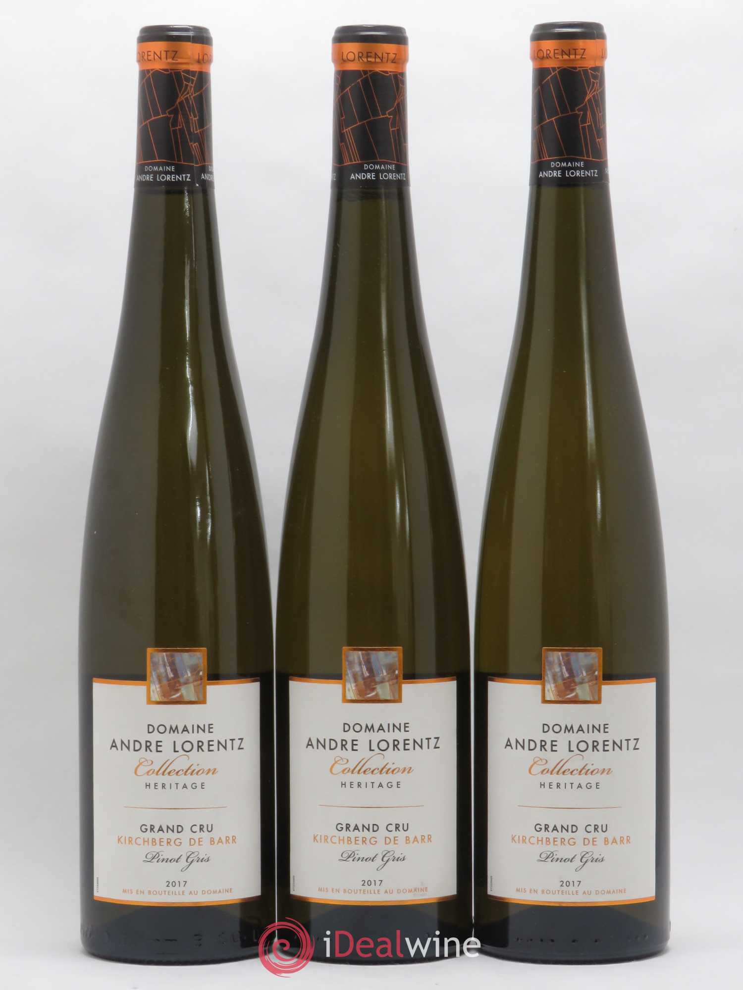 Pinot Gris (Tokay) Grand Cru Kirchberg de Barr André Lorentz 2017 - Posten von 3 Flaschen - 0
