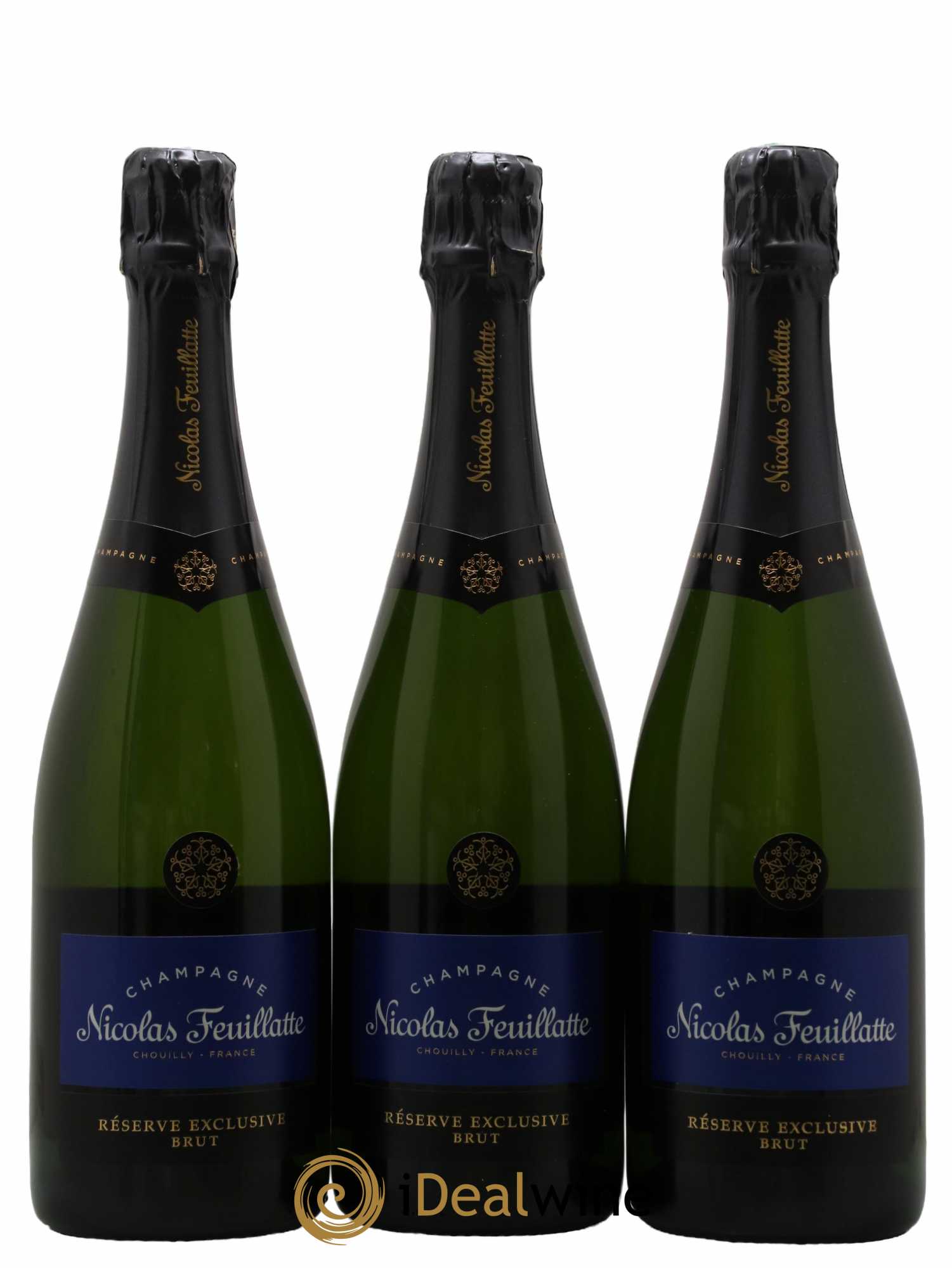 Champagne Réserve Exclusive Nicolas Feuillatte - Lot de 3 bouteilles - 0