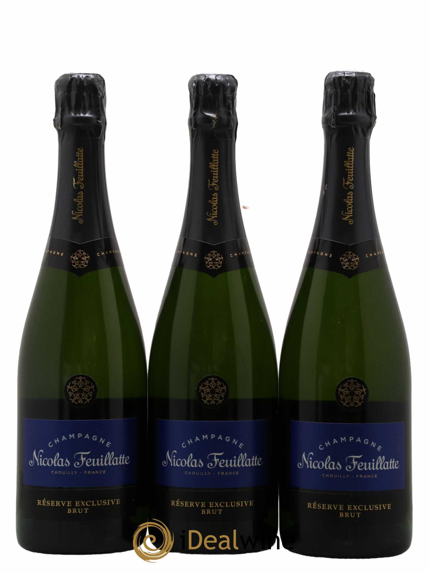 Champagne Réserve Exclusive Nicolas Feuillatte - Lot de 3 bouteilles - 0