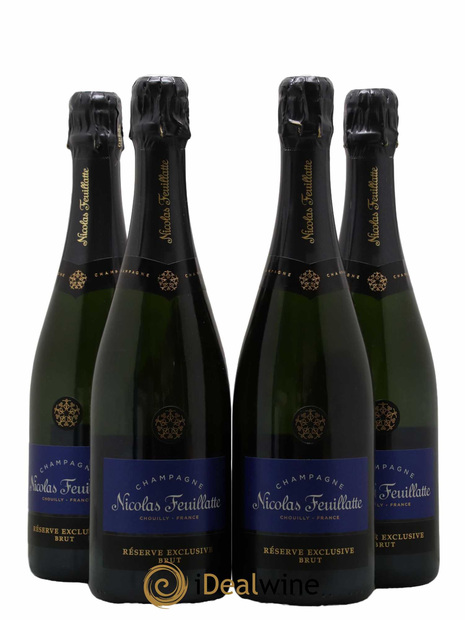 Champagne Réserve Exclusive Nicolas Feuillatte - Lot de 4 bouteilles - 0