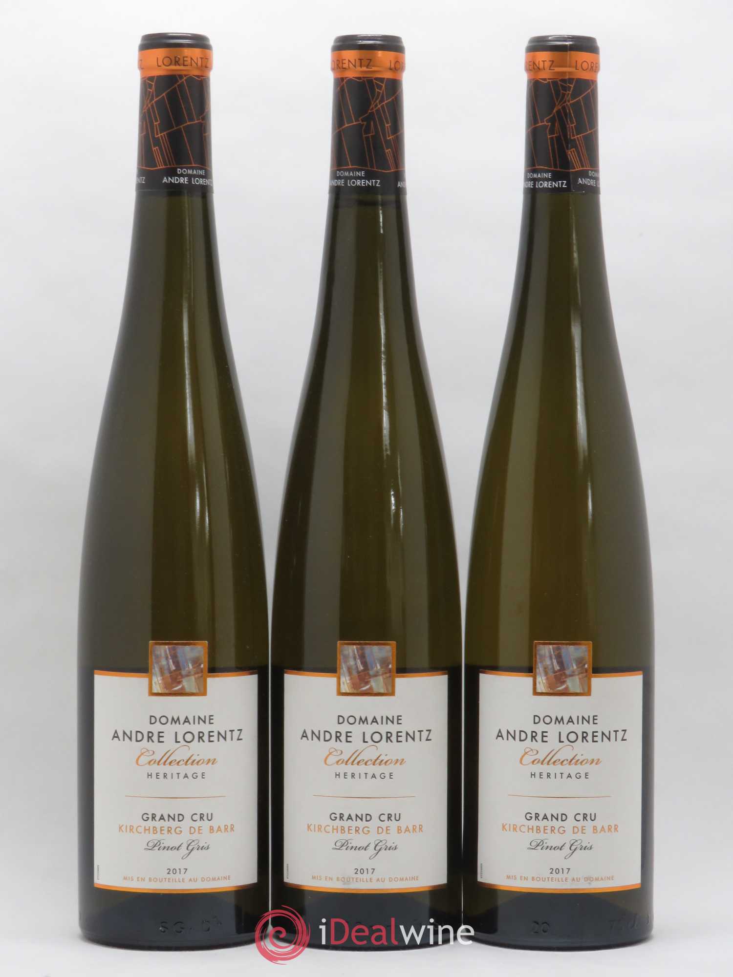 Pinot Gris (Tokay) Grand Cru Kirchberg de Barr André Lorentz 2017 - Posten von 3 Flaschen - 0