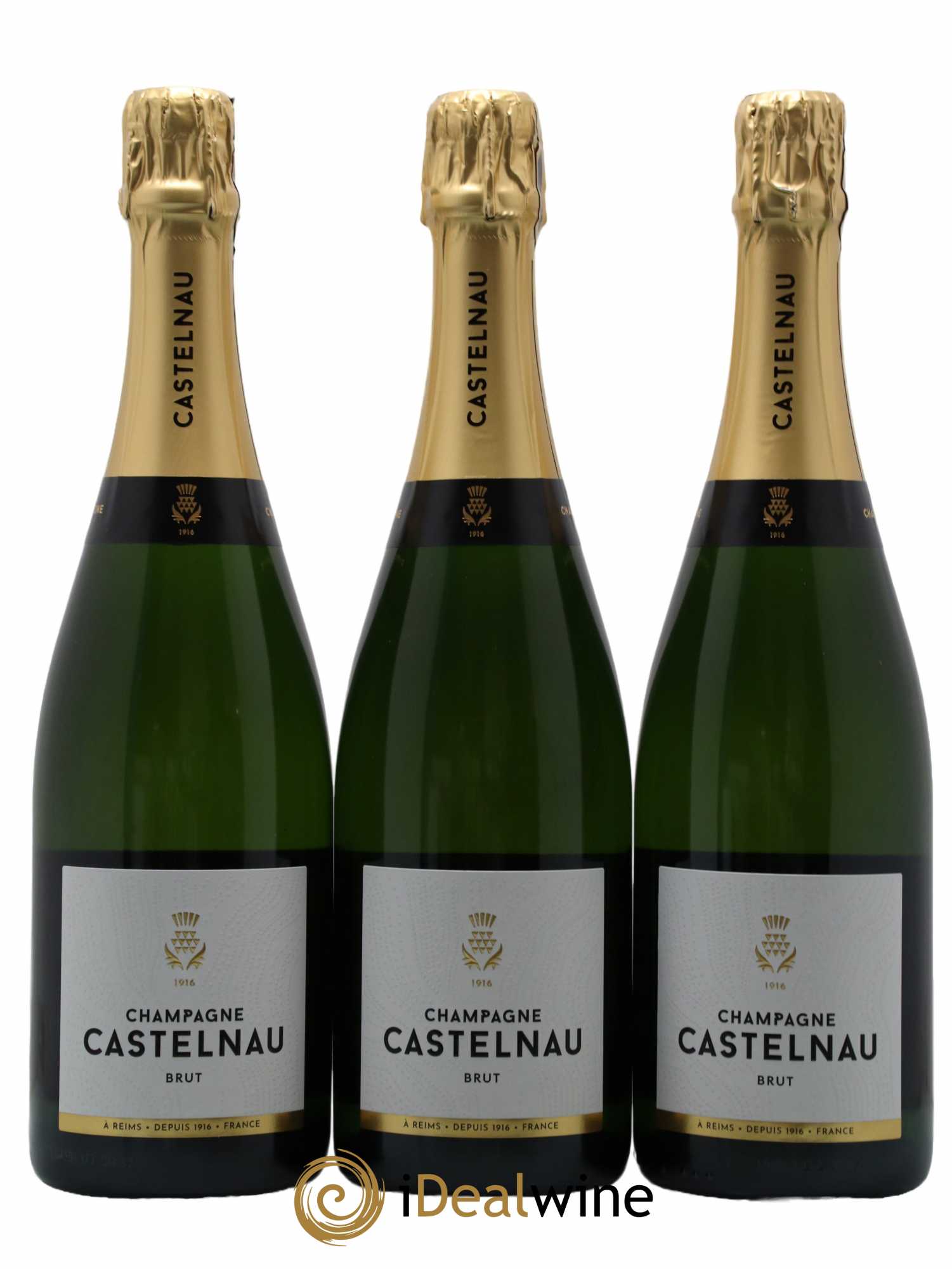 Champagne Castelnau Brut - Posten von 3 Flaschen - 0