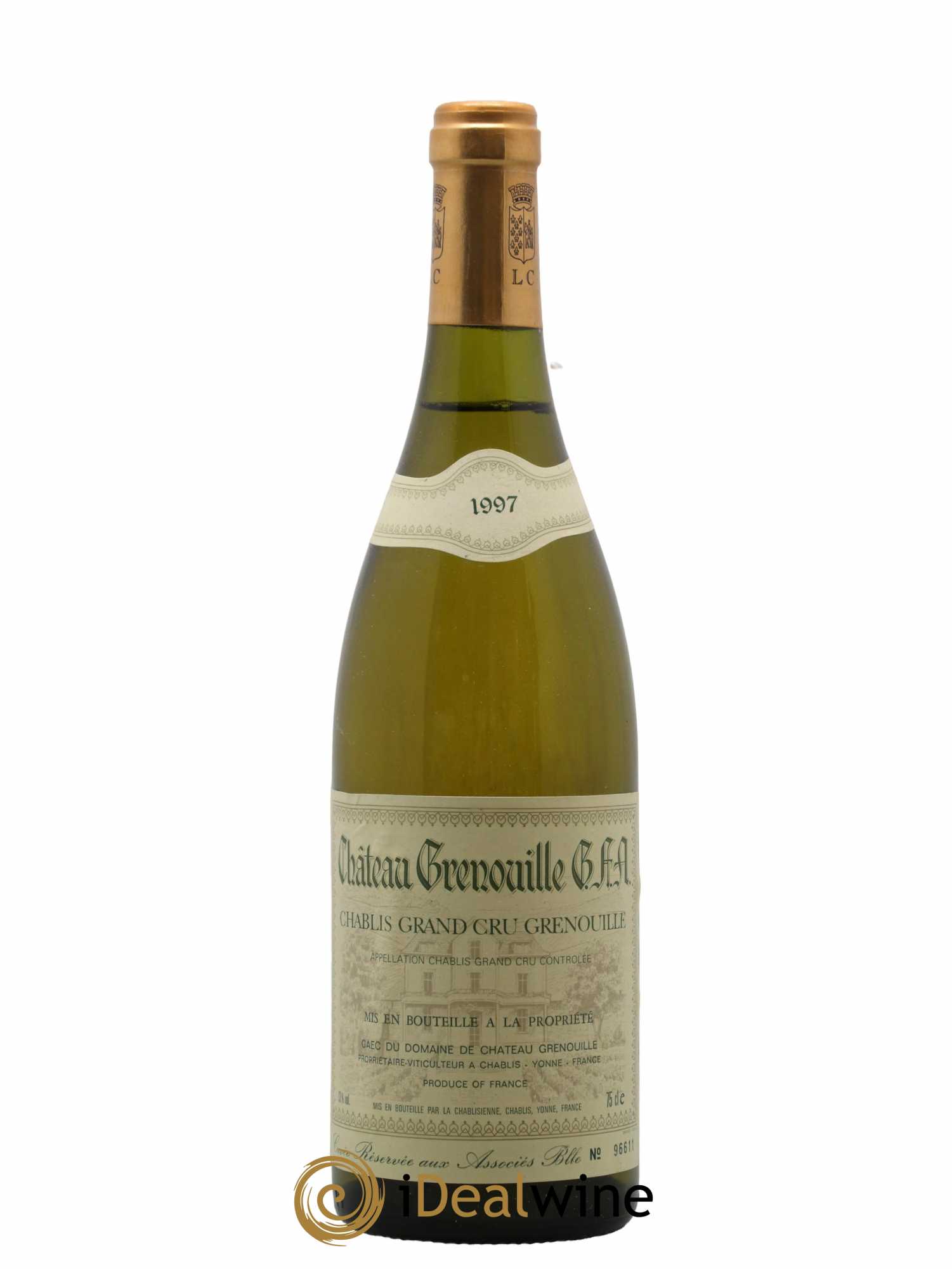 Chablis Grand Cru Grenouilles Château Grenouille - La Chablisienne 1997 - Lot de 1 bouteille - 0