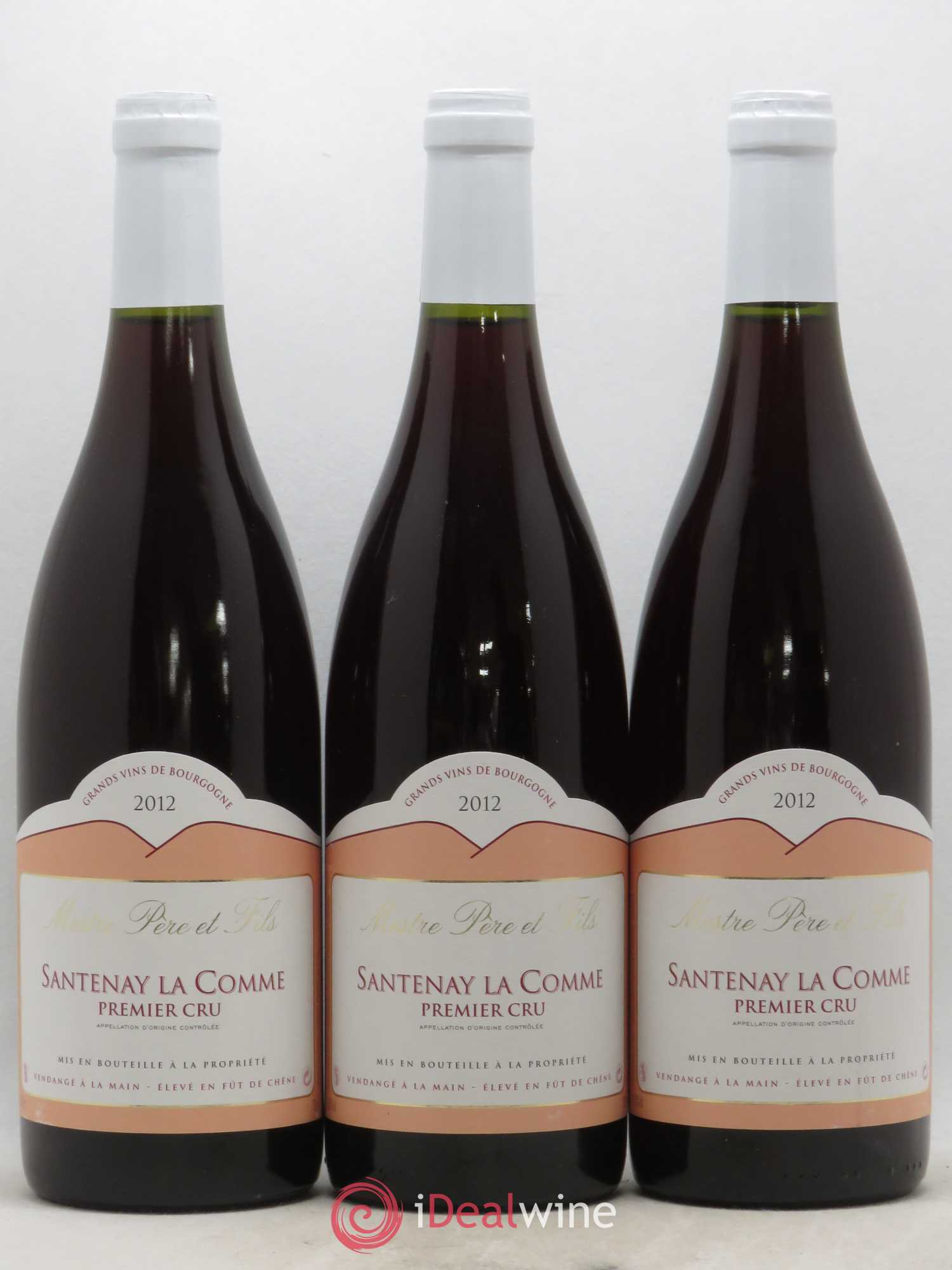 Santenay 1er Cru La Comme Mestre 2012 - Lot de 6 bouteilles - 1
