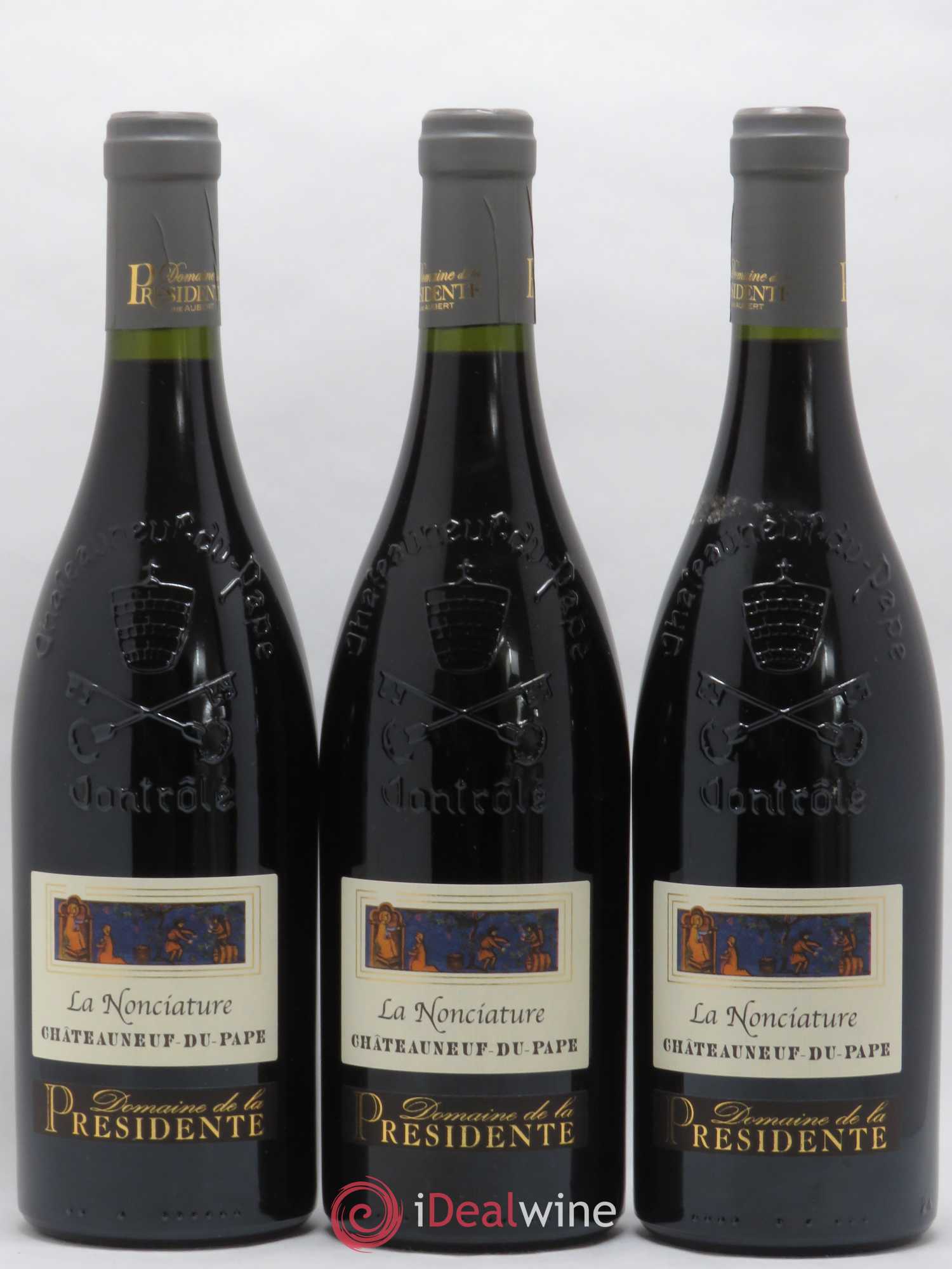 Châteauneuf-du-Pape La Nonciature Domaine de la Présidente 2016 - Posten von 3 Flaschen - 0