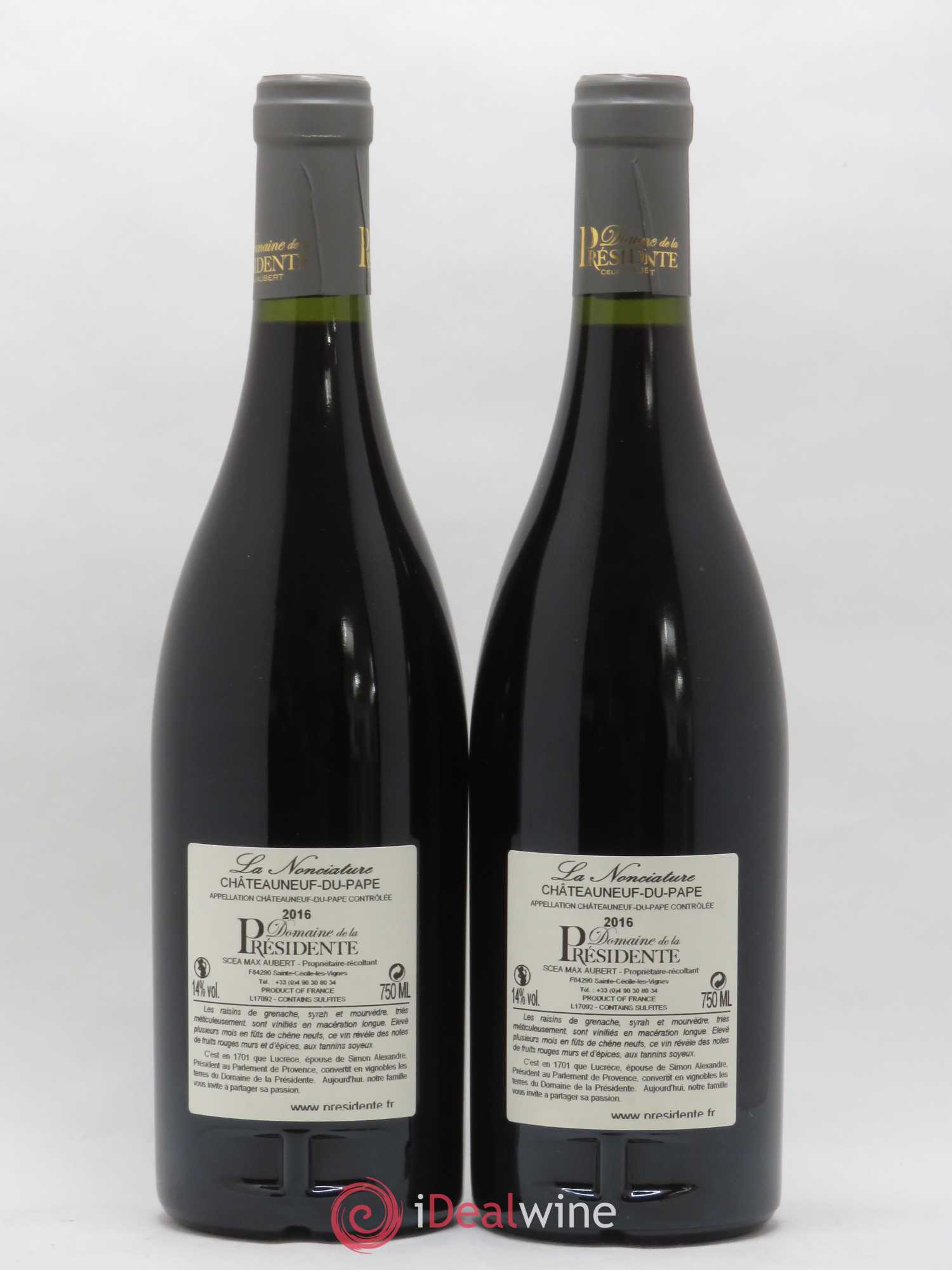 Châteauneuf-du-Pape La Nonciature Domaine de la Présidente 2016 - Posten von 2 Flaschen - 1