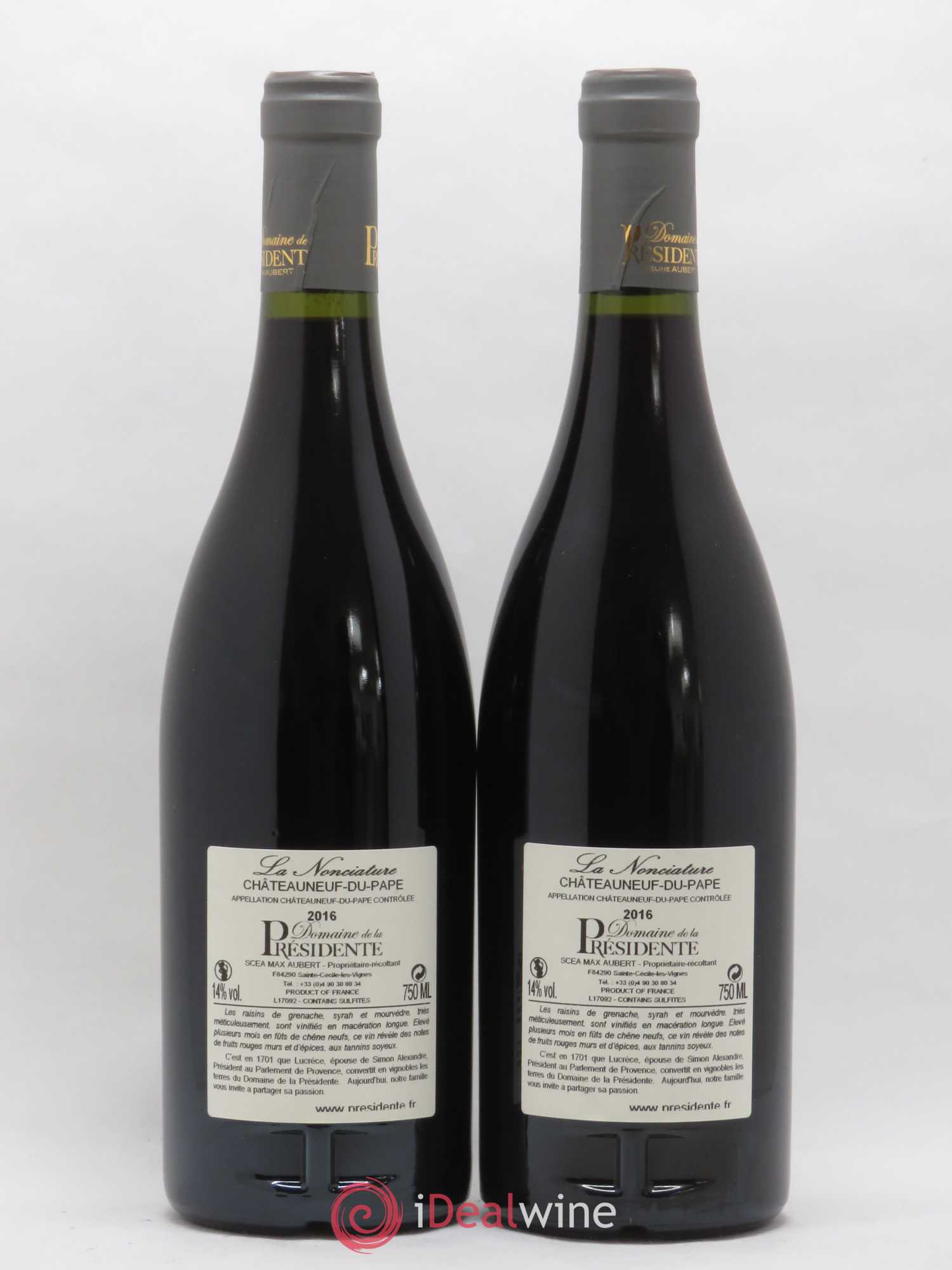 Châteauneuf-du-Pape La Nonciature Domaine de la Présidente 2016 - Posten von 2 Flaschen - 1