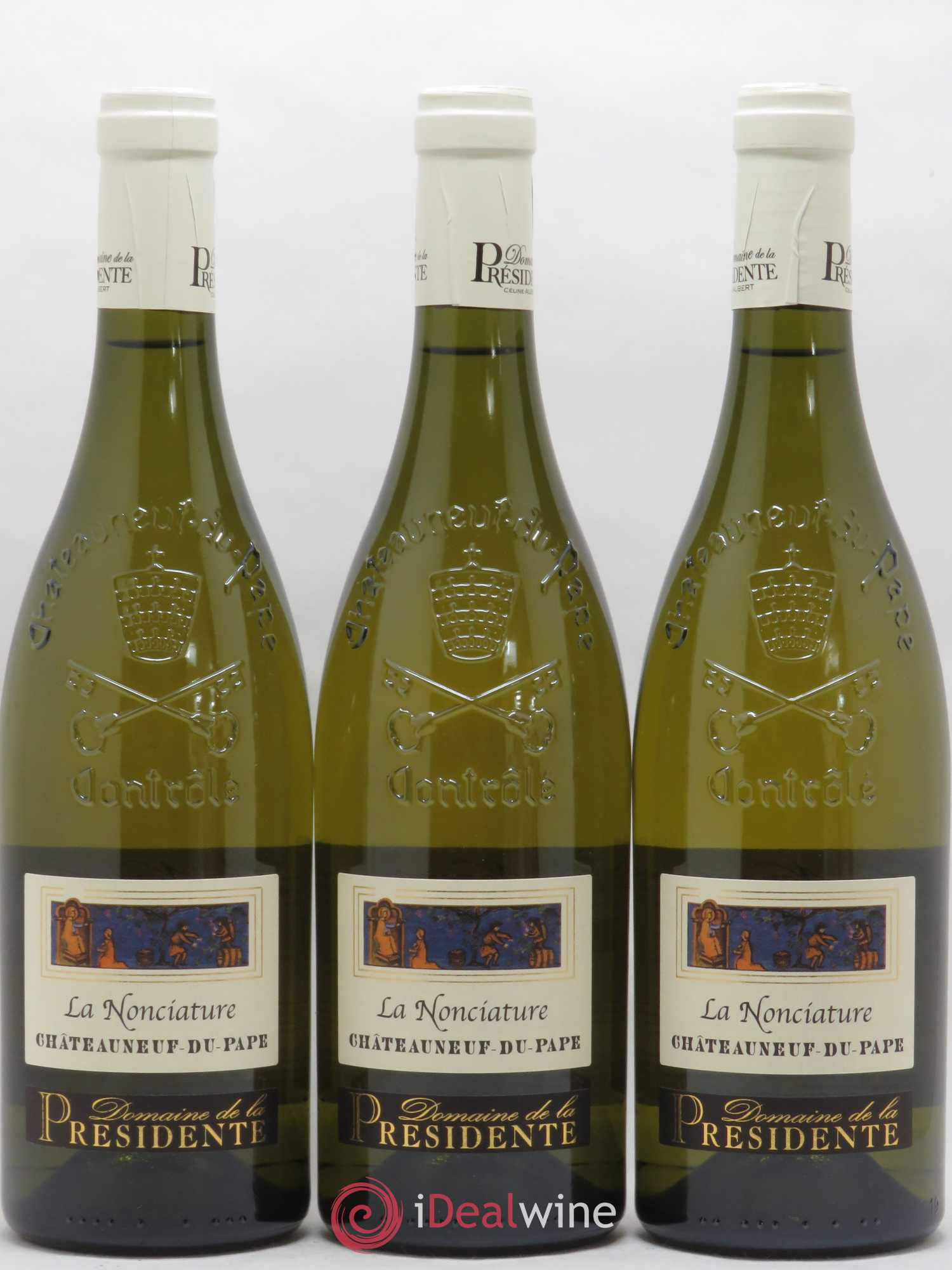 Châteauneuf-du-Pape La Nonciature Domaine de la Présidente 2017 - Posten von 3 Flaschen - 0