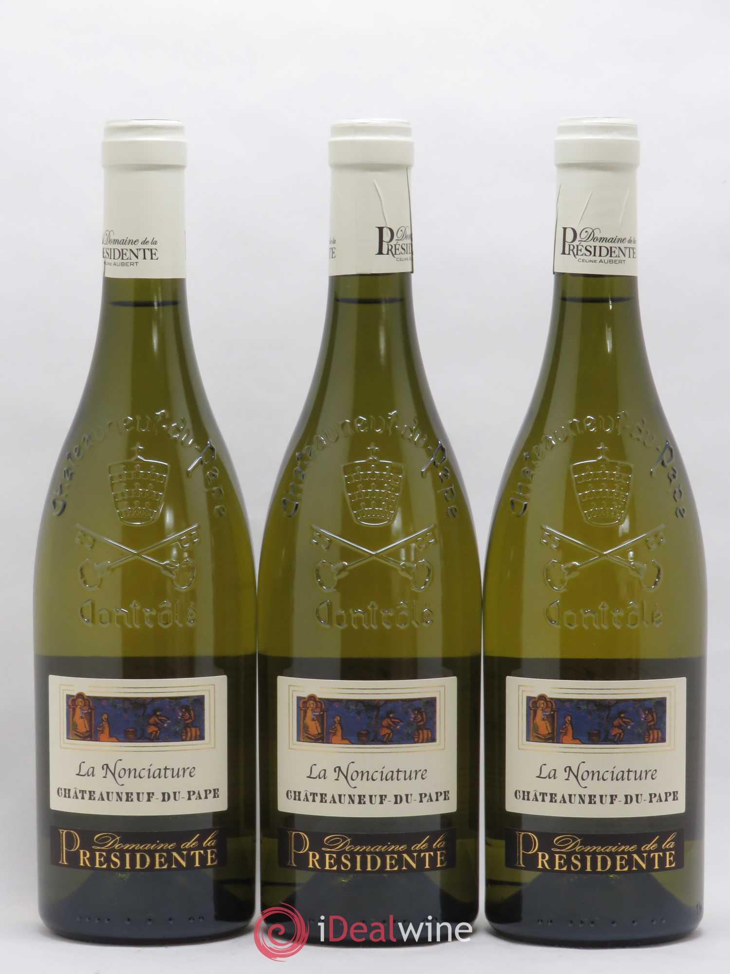Châteauneuf-du-Pape La Nonciature Domaine de la Présidente 2017 - Posten von 3 Flaschen - 0