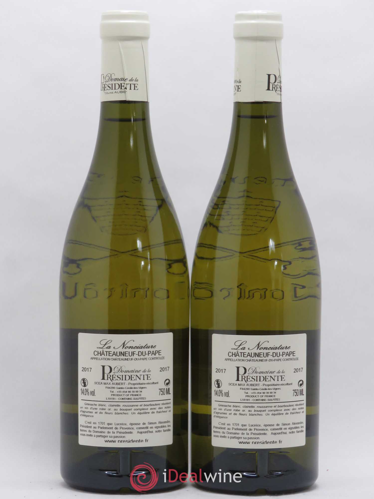 Châteauneuf-du-Pape La Nonciature Domaine de la Présidente 2017 - Posten von 2 Flaschen - 1