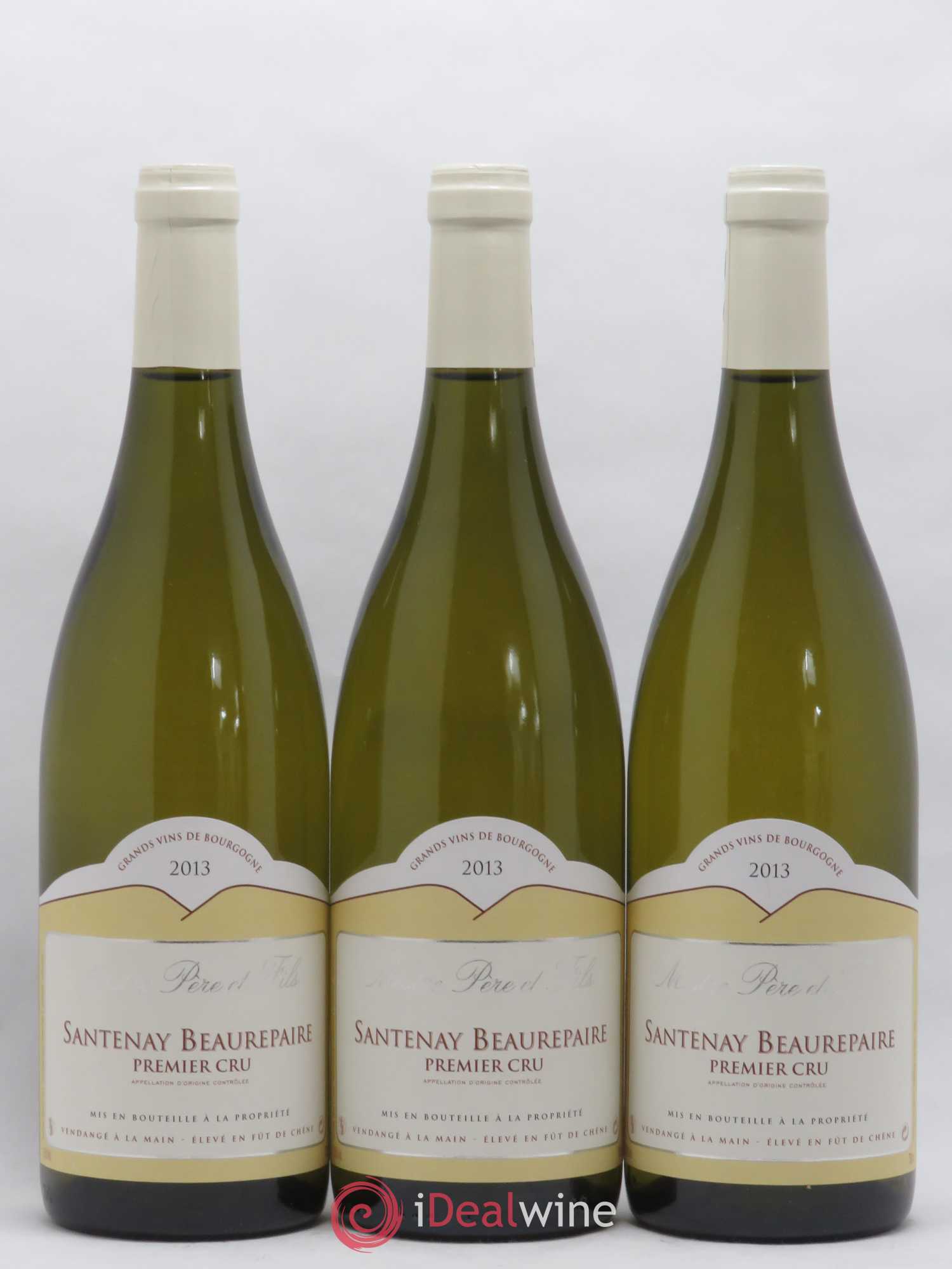 Santenay 1er Cru Beaurepaire Mestre 2013 - Posten von 3 Flaschen - 0