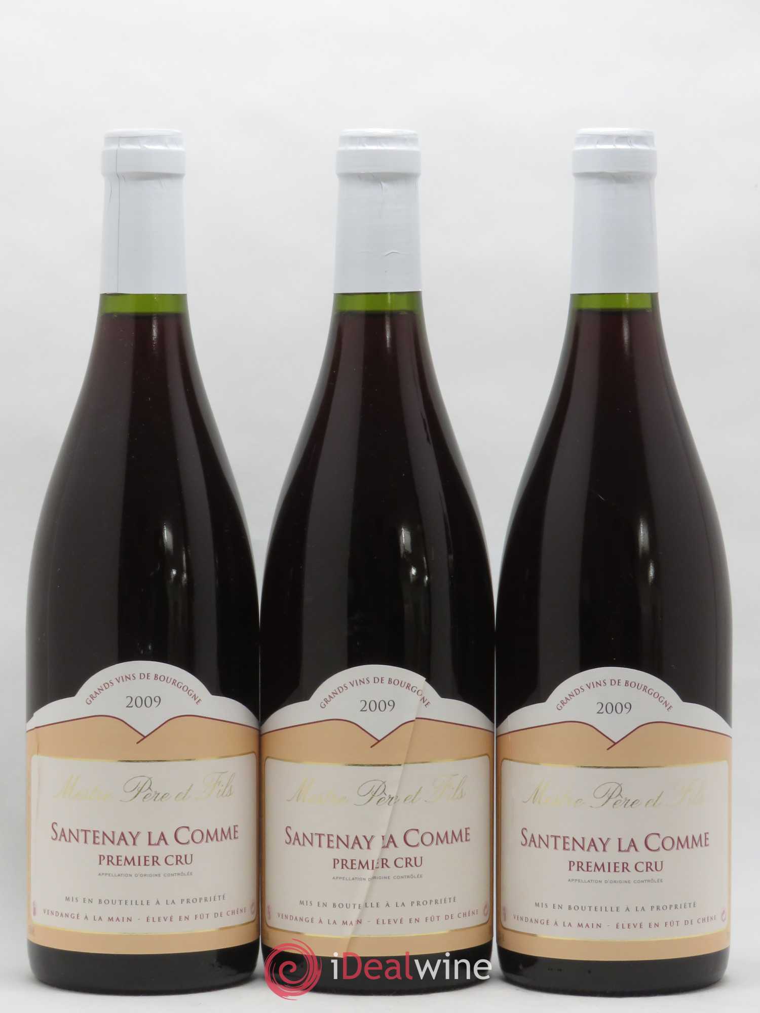 Santenay 1er Cru La Comme Mestre 2009 - Lot de 3 bouteilles - 0