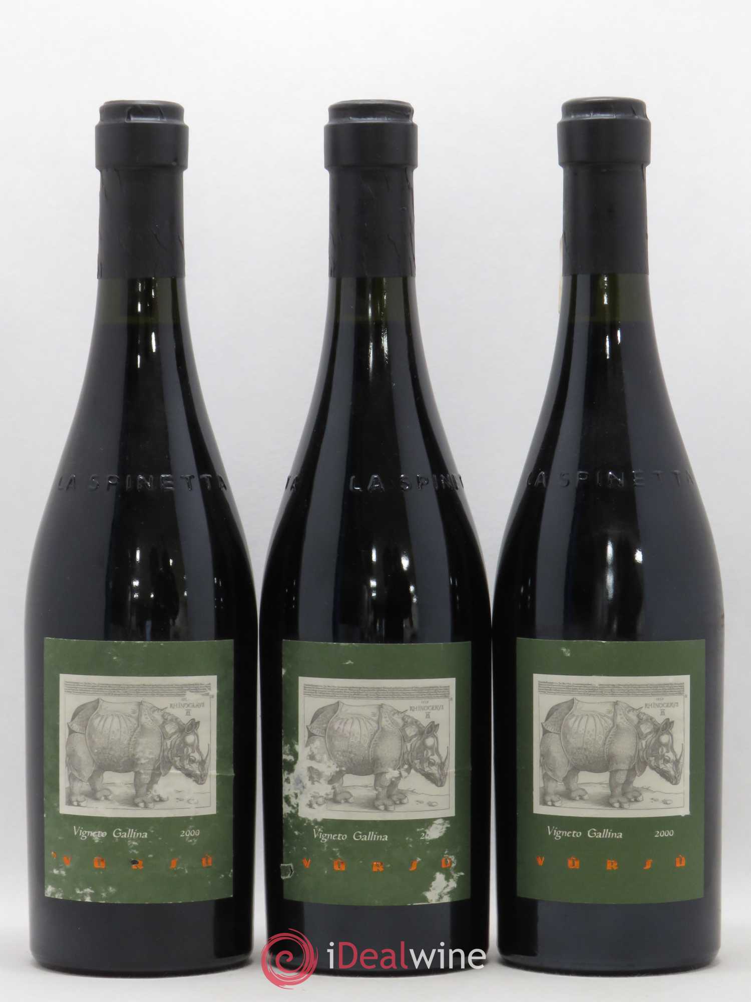 Barbaresco DOCG Vigneto Gallina Vursu La Spinetta - Giorgio Rivetti 2000 - Lot de 3 bouteilles - 0