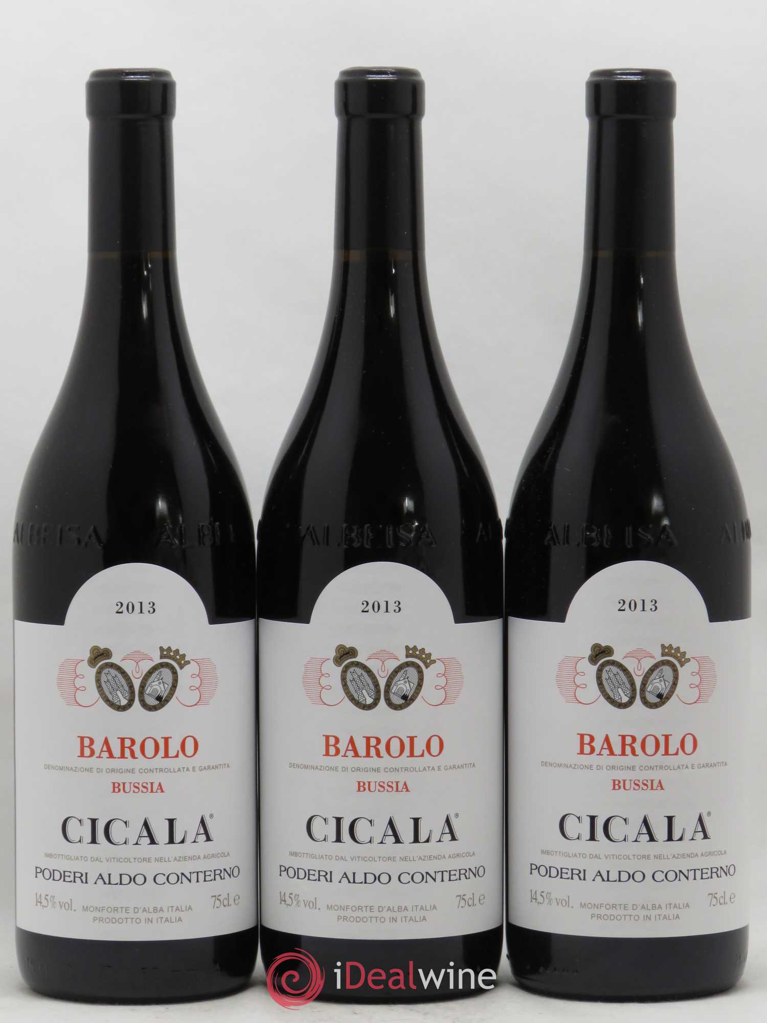 Barolo DOCG Bussia Cicala Aldo Conterno 2013 - Lot de 3 bouteilles - 0