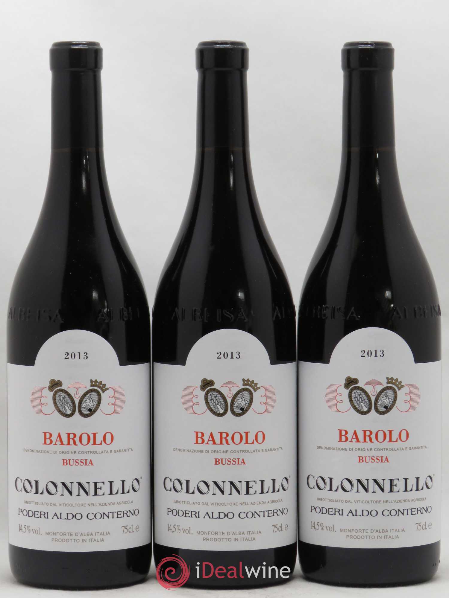 Barolo DOCG Bussia Colonnello Aldo Conterno 2013 - Lot de 3 bouteilles - 0