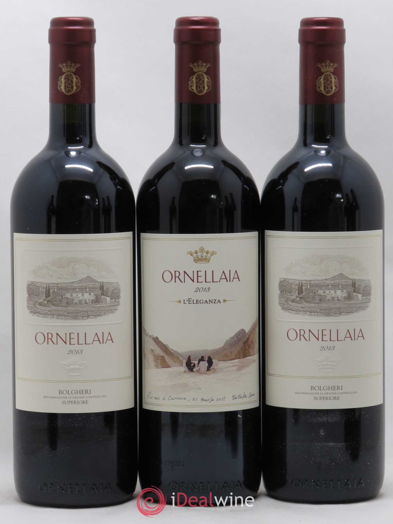 Bolgheri DOC Superiore Ornellaia Tenuta Dell'Ornellaia - Frescobaldi L'Eleganza 2013 - Lot de 6 bouteilles - 1
