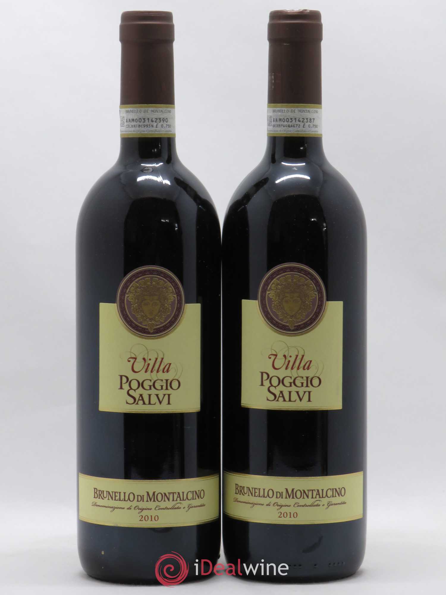 Brunello di Montalcino Villa Poggio Salvi 2010 - Lot de 2 bouteilles - 0