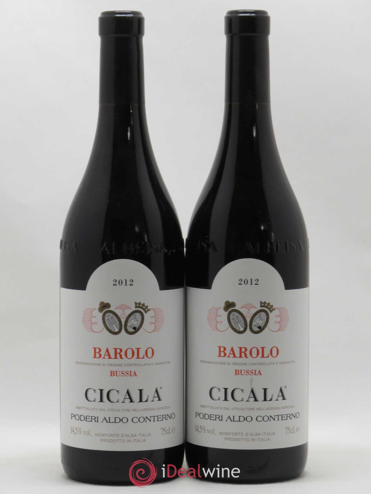 Barolo DOCG Bussia Cicala Aldo Conterno 2012 - Lot de 2 bouteilles - 0