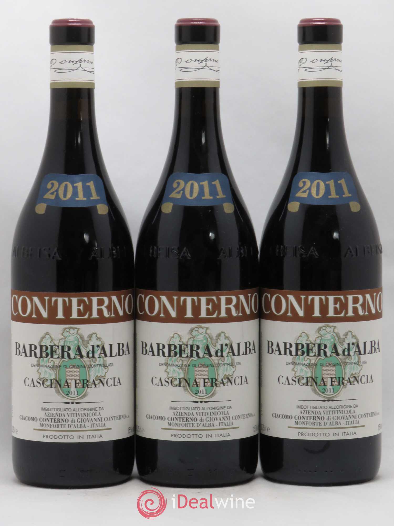 Barbera d'Alba DOC Cascina Francia Giacomo Conterno 2011 - Posten von 3 Flaschen - 0