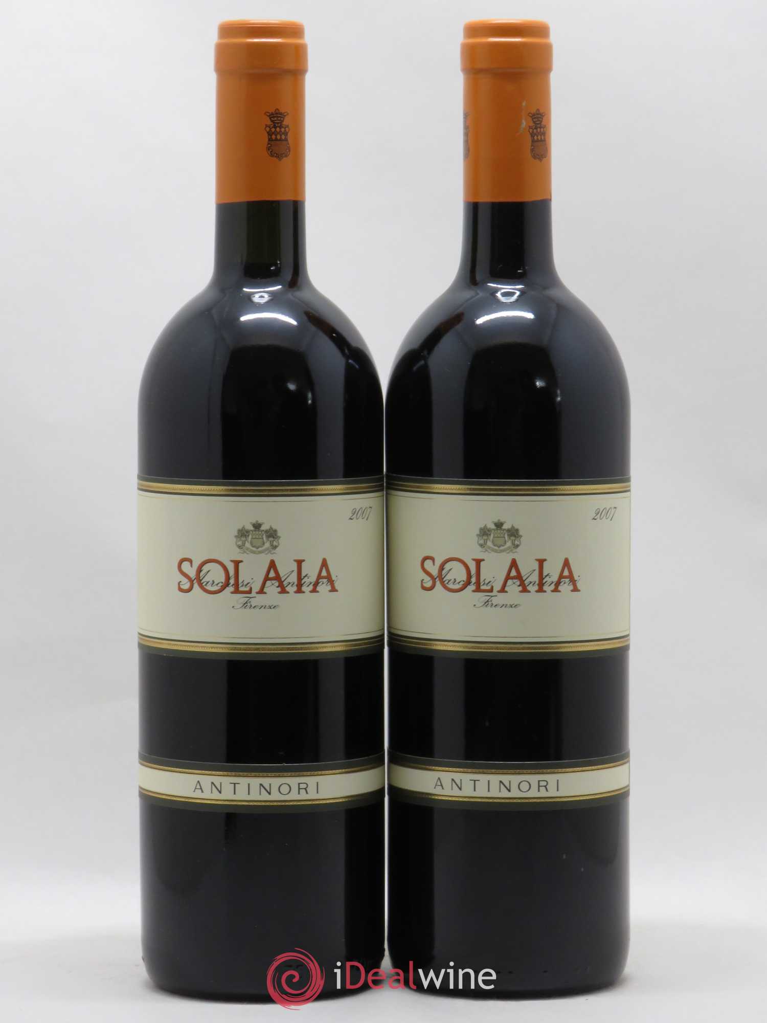 Toscana IGT Solaia Tenuta Tignanello - Marchesi Antinori 2007 - Lot de 2 bouteilles - 0