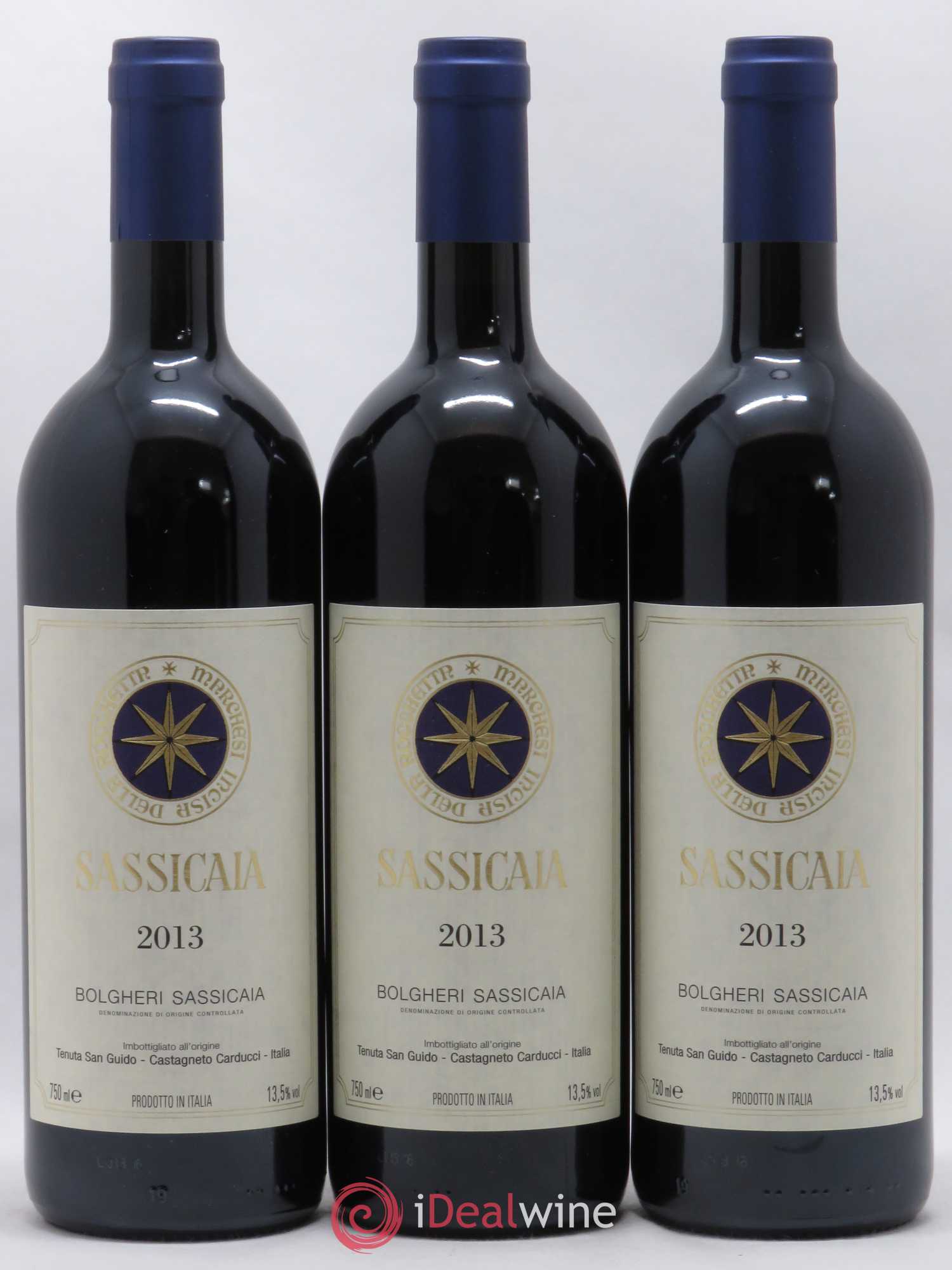 Bolgheri DOC Sassicaia Tenuta San Guido 2013 - Lot de 3 bouteilles - 0