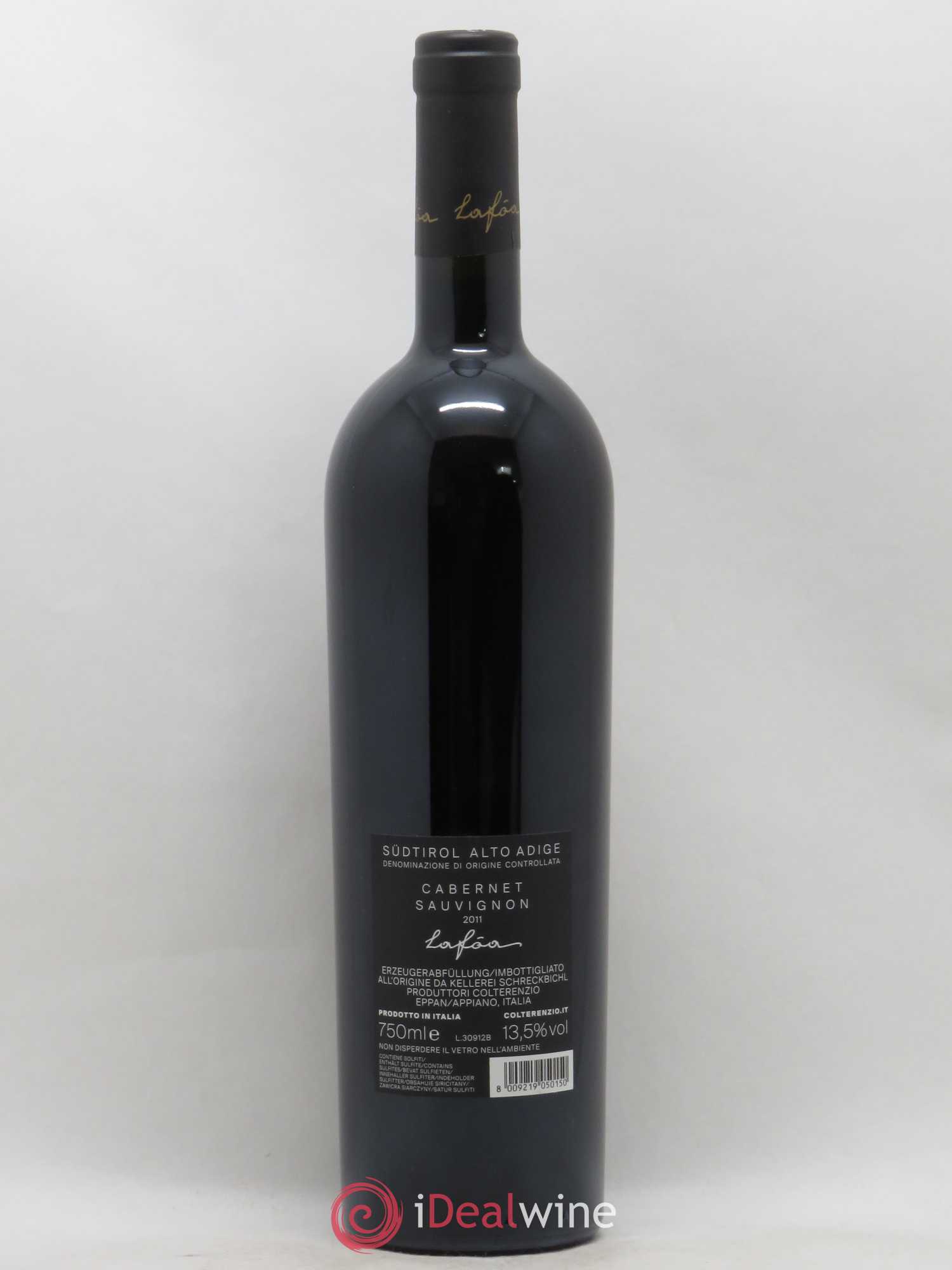 Italie Sudtirol Alto-Adige Colterenzio-Schreckbichl Cabernet Sauvignon Lafoà 2011 - Posten von 1 Flasche - 1
