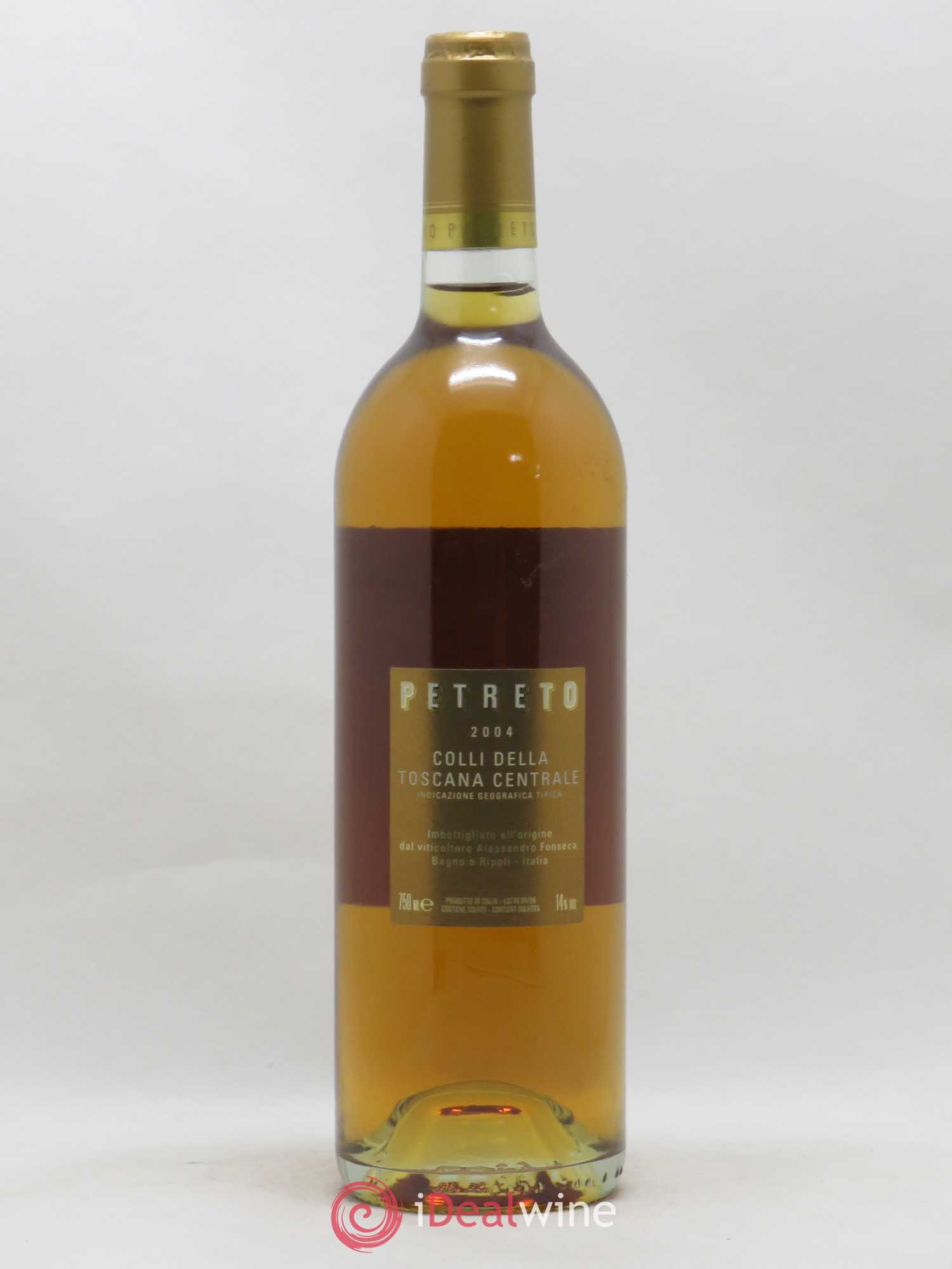 Italie IGT Colli Della Toscana Centrale Petreto Pourriture Noble Alessandro Fonseca 2004 - Lot de 1 bouteille - 1