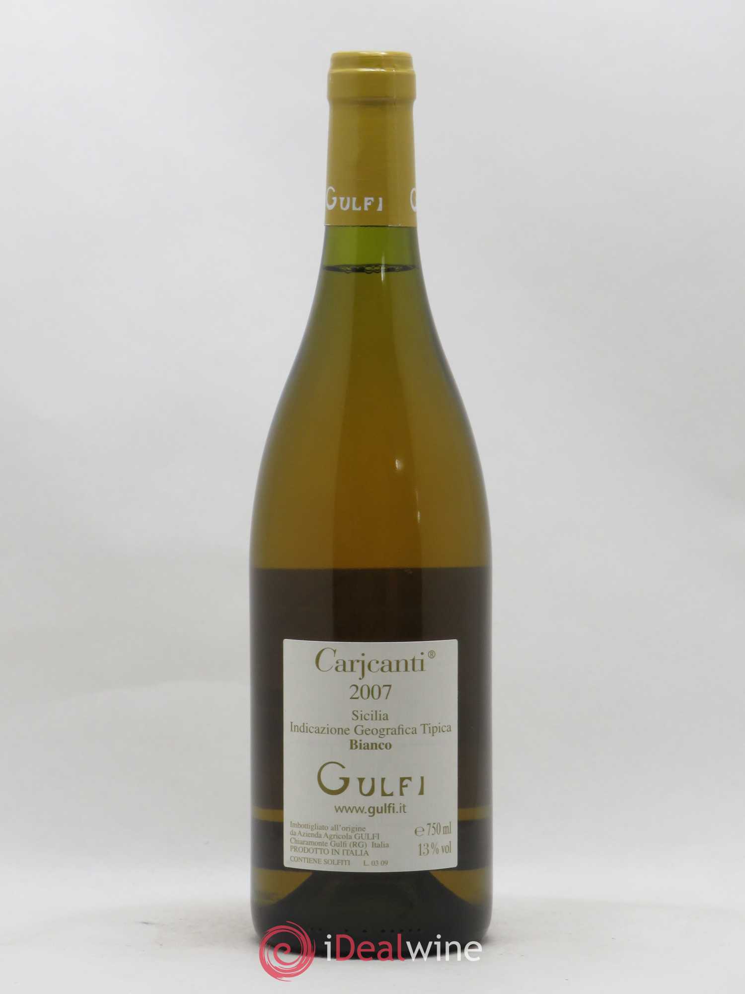 Italie IGT Sicilia Gulfi Carjcanti 2007 - Posten von 1 Flasche - 1