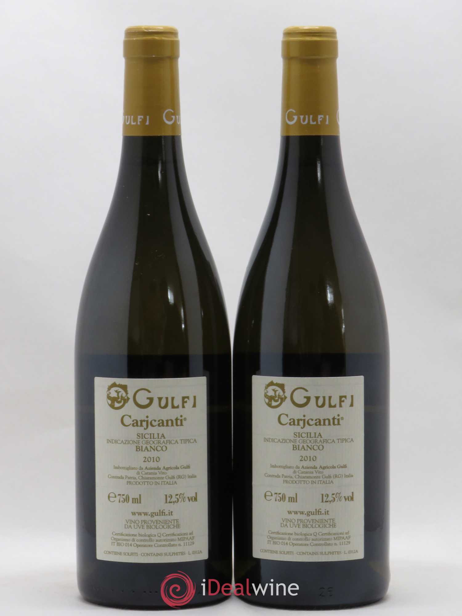 Italie IGT Sicilia Gulfi Carjcanti 2010 - Posten von 2 Flaschen - 1