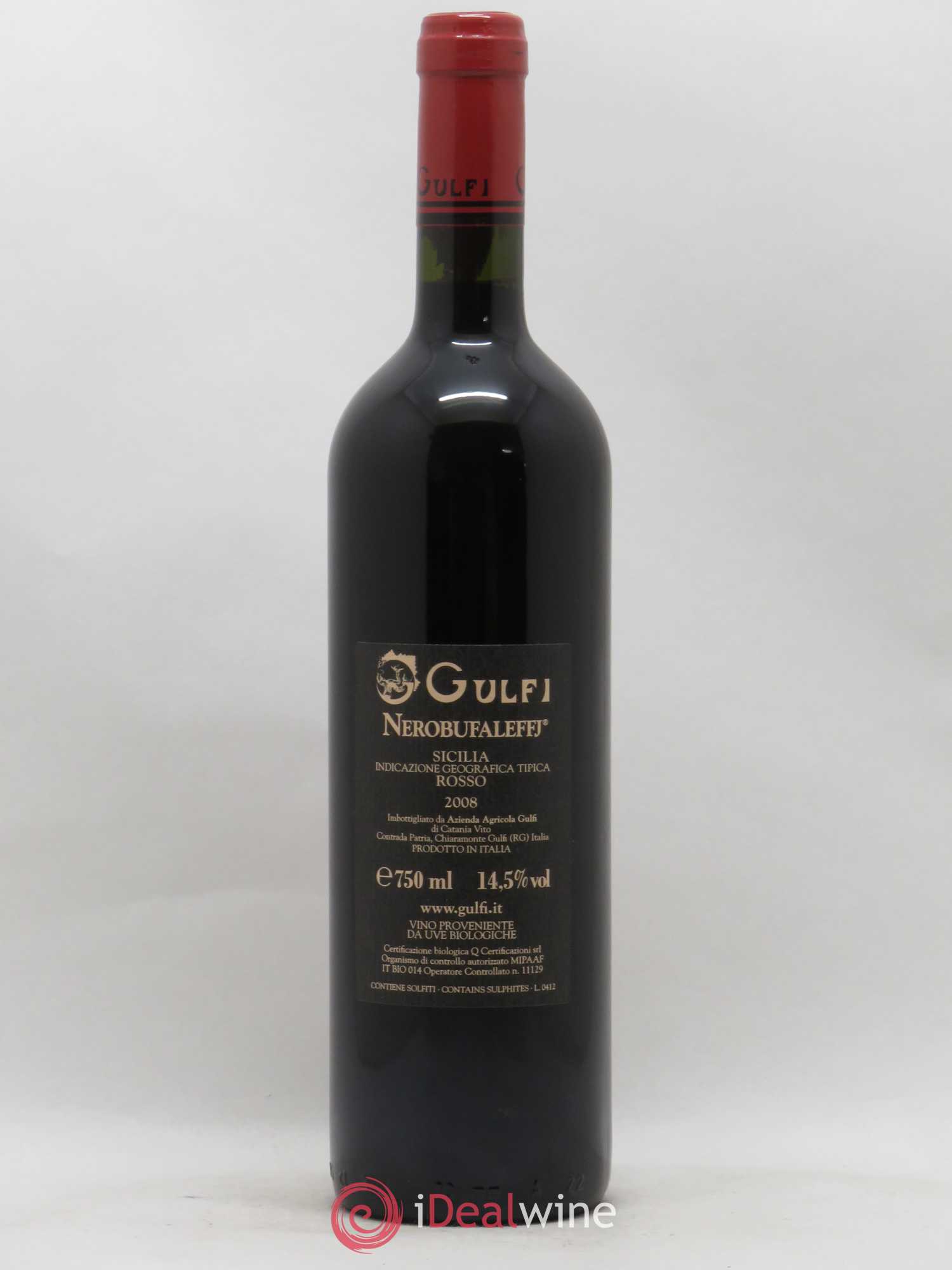 Italie IGT Sicilia Gulfi Nerobufaleffj 2008 - Posten von 1 Flasche - 1