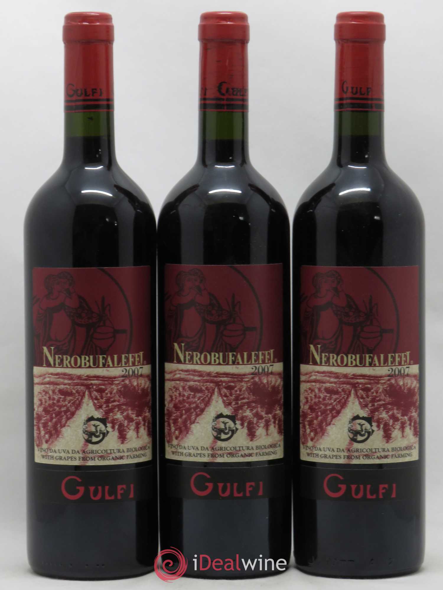Italie IGT Sicilia Gulfi Nerobufaleffj 2007 - Posten von 3 Flaschen - 0