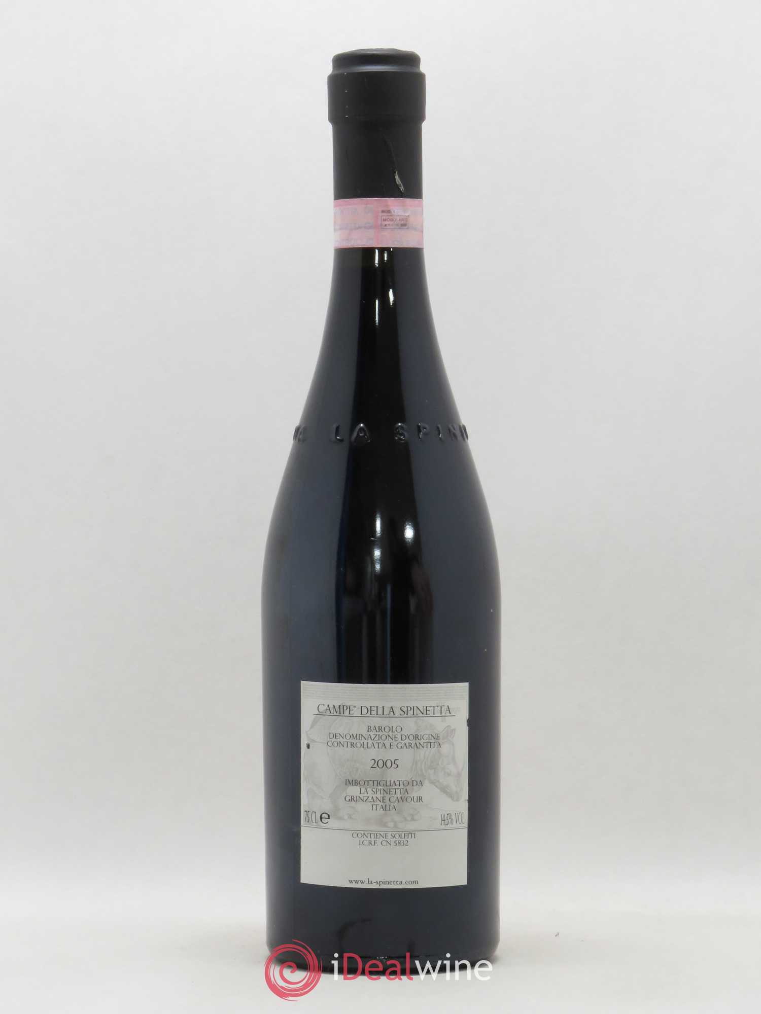 Barolo DOCG Campe La Spinetta - Giorgio Rivetti Vursu 2005 - Lot de 1 bouteille - 1
