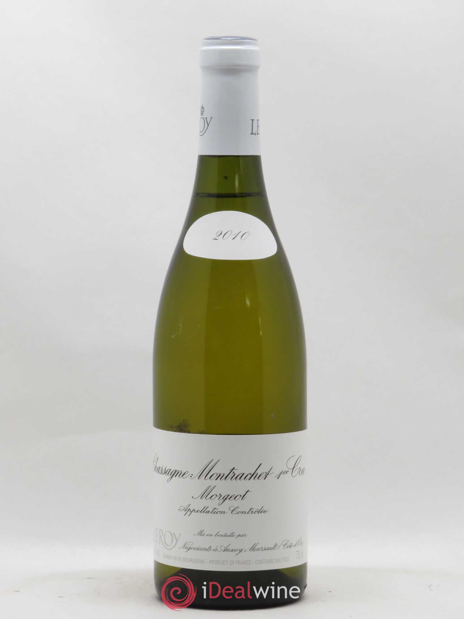 Chassagne-Montrachet 1er Cru Morgeot Leroy SA 2010 - Lot de 1 bouteille - 0