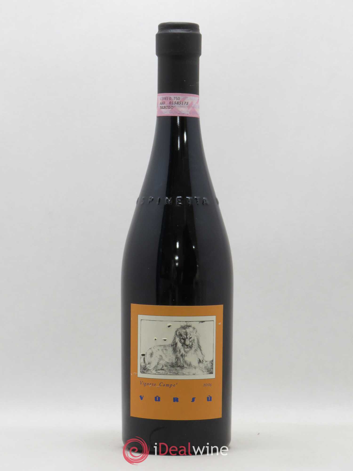 Barolo DOCG Campe La Spinetta - Giorgio Rivetti Vursu 2006 - Lot de 1 bouteille - 0