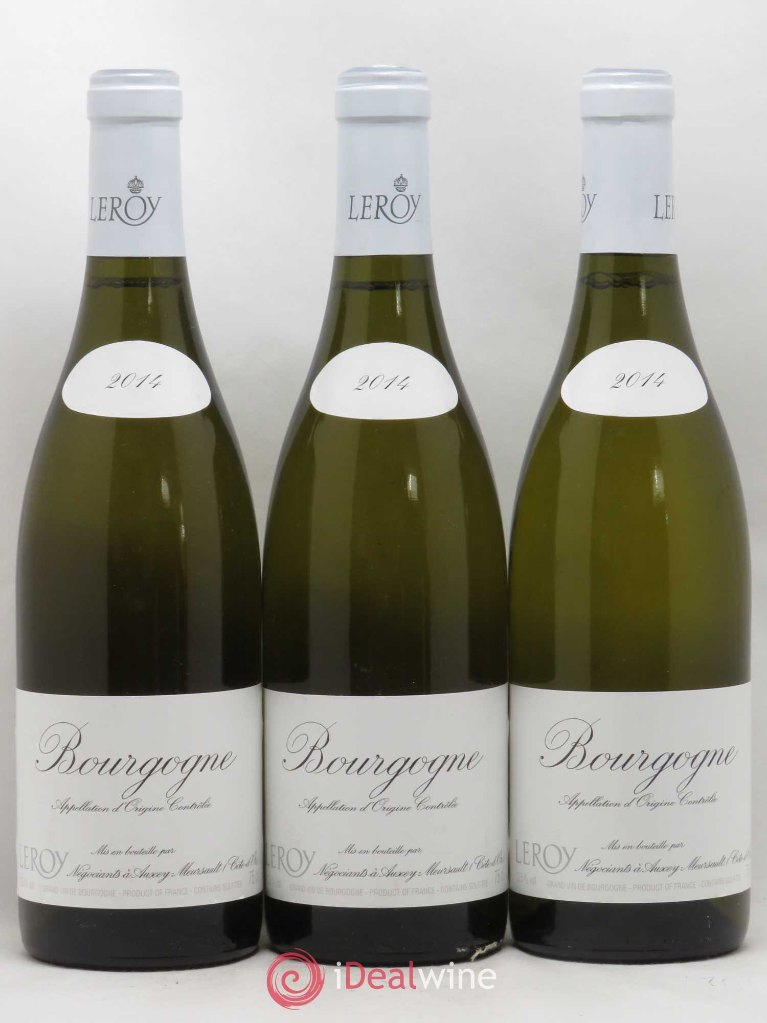 Bourgogne Leroy SA 2014 - Lot de 3 bouteilles - 0