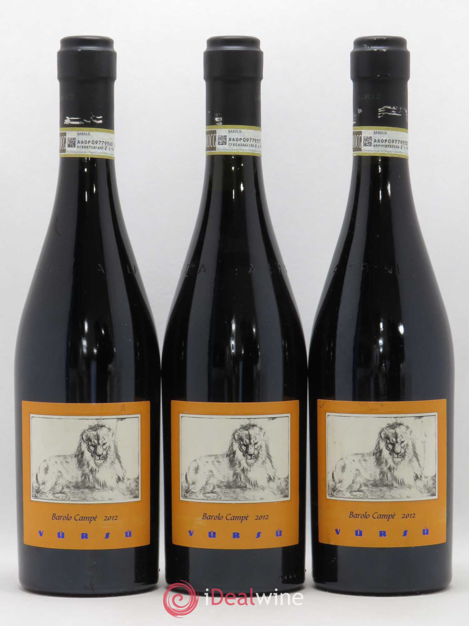 Barolo DOCG Campe La Spinetta - Giorgio Rivetti 2012 - Lot de 3 bouteilles - 0