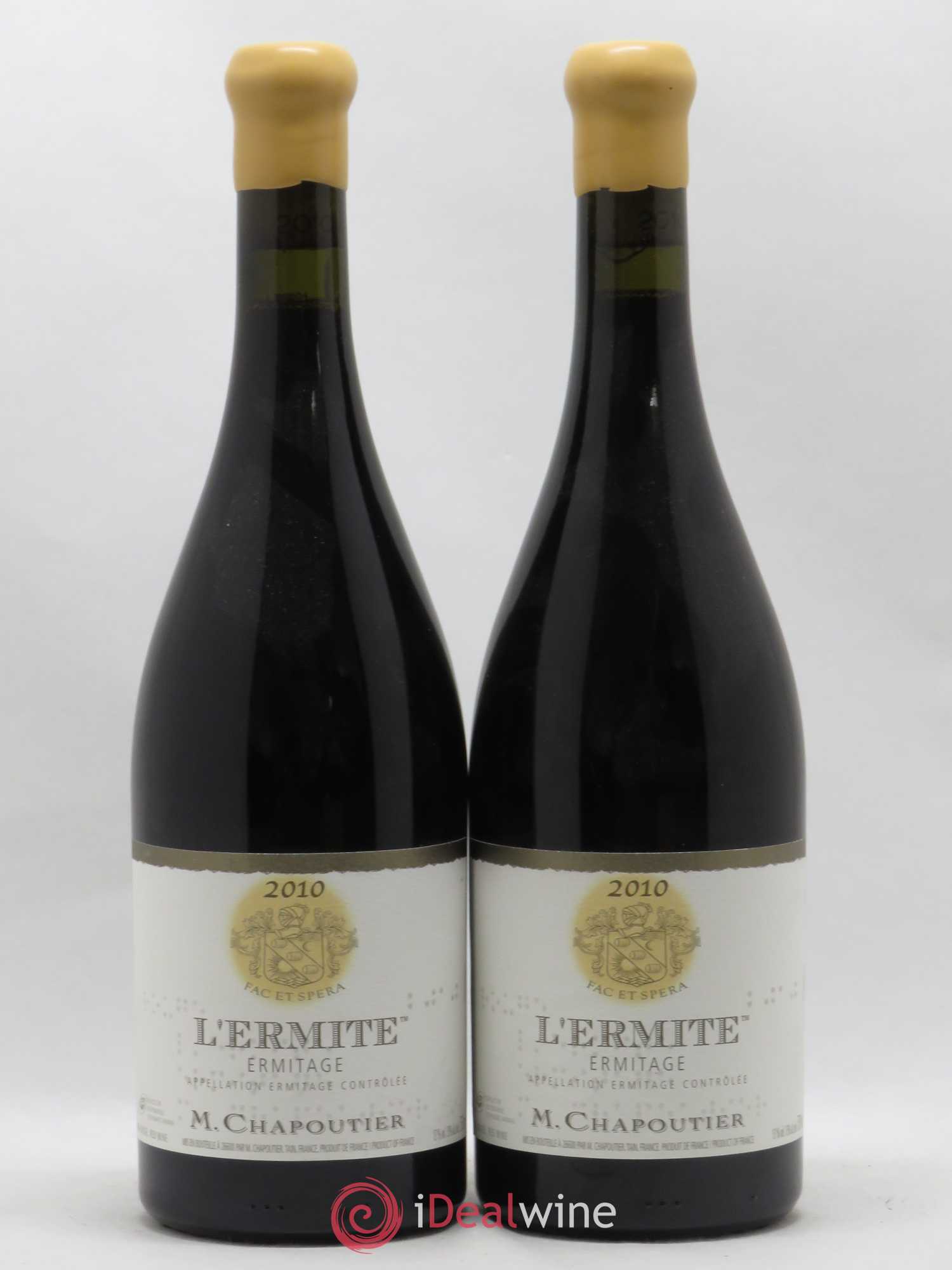 Hermitage Ermitage l'Ermite Chapoutier 2010 - Lot de 2 bouteilles - 0