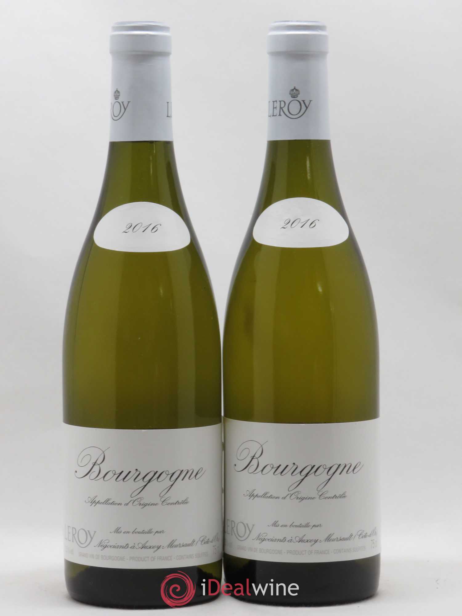 Bourgogne Leroy SA 2016 - Lot de 2 bouteilles - 0