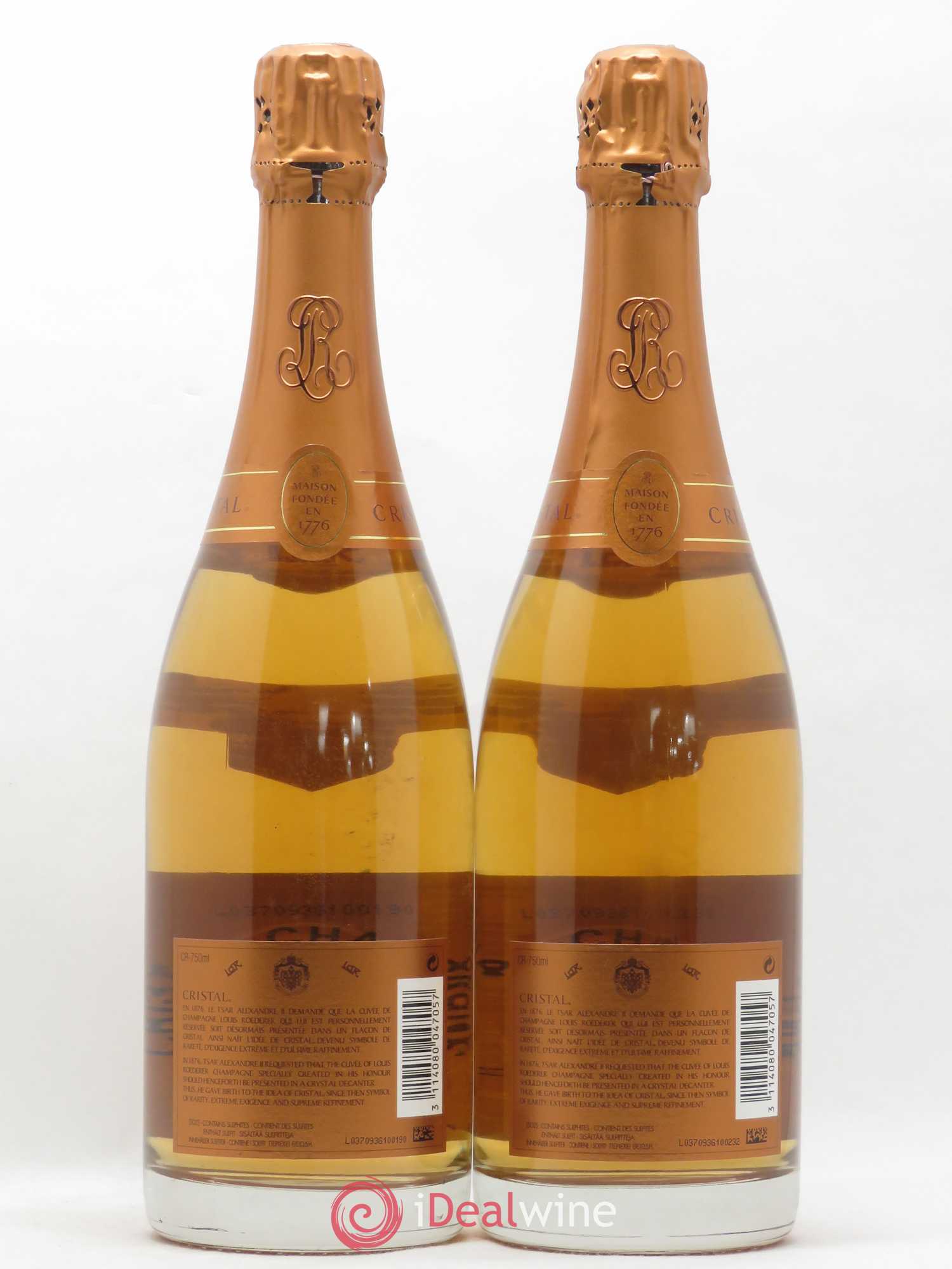 Cristal Louis Roederer 2004 - Lot de 2 bouteilles - 1