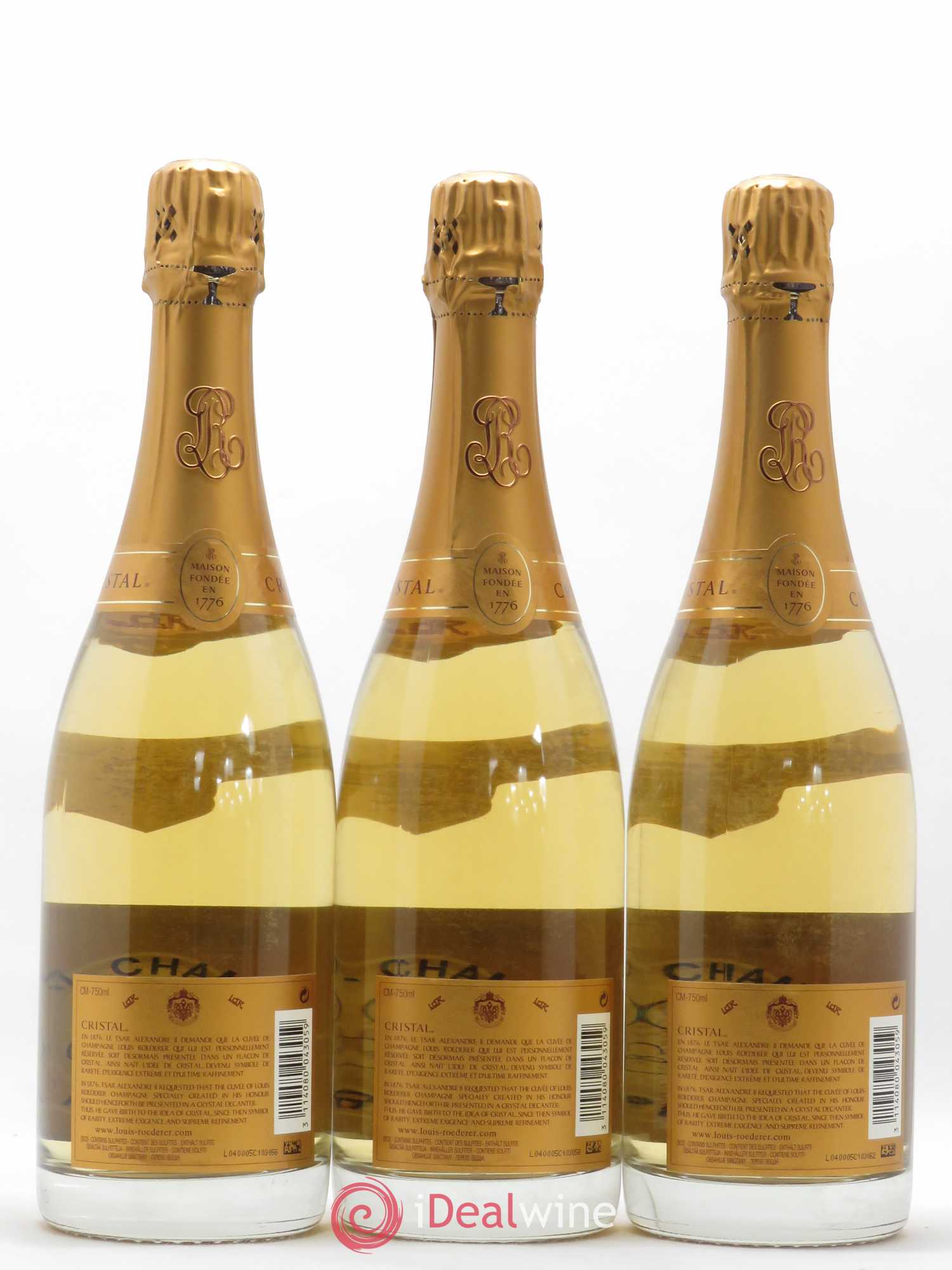 Cristal Louis Roederer 2006 - Lot de 3 bouteilles - 1