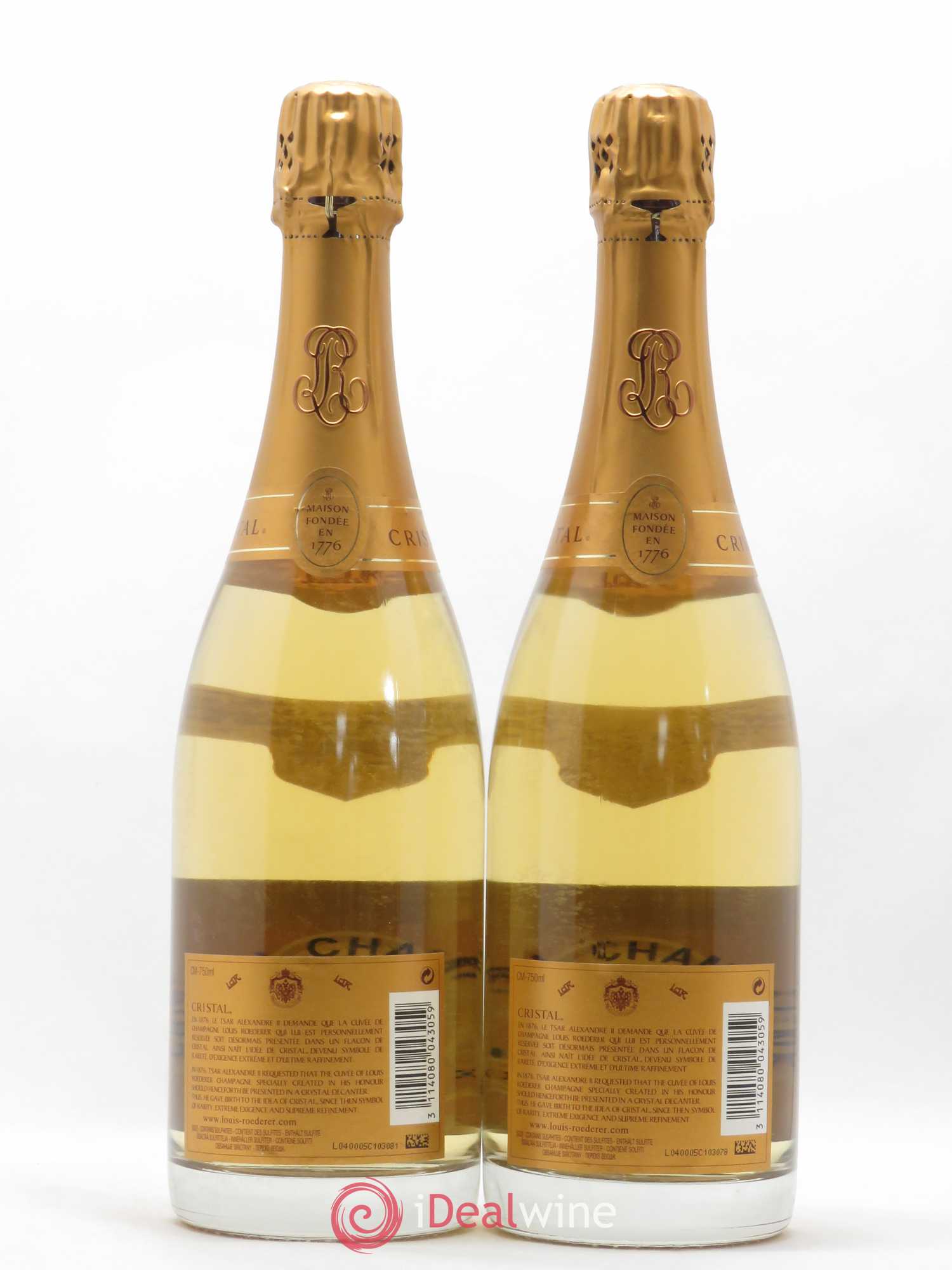 Cristal Louis Roederer 2006 - Lot de 2 bouteilles - 1
