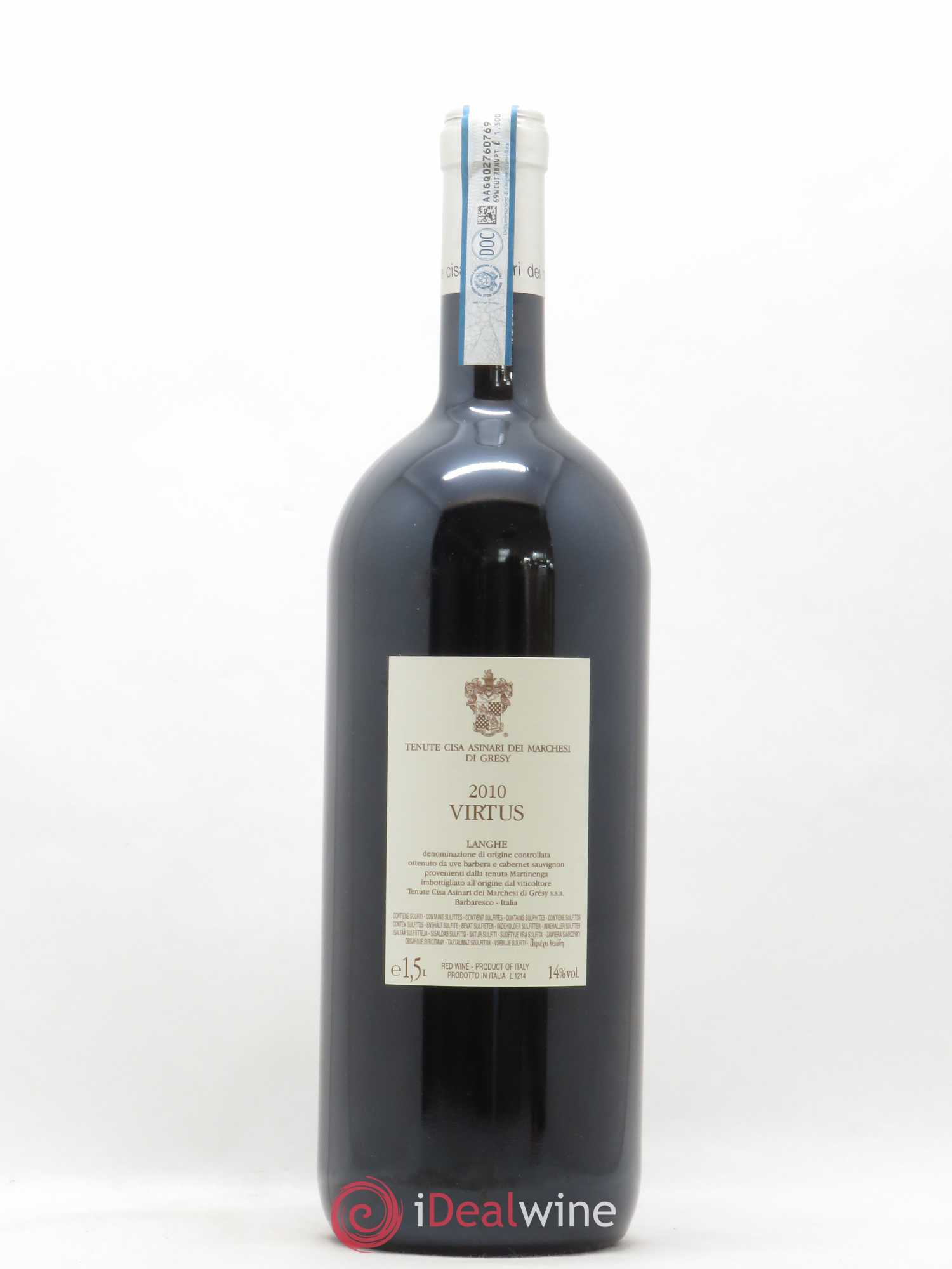 Langhe DOC Virtus Tenute Cisa Asinari dei Marchesi di Grésy 2010 - Posten von 1 Magnum - 1