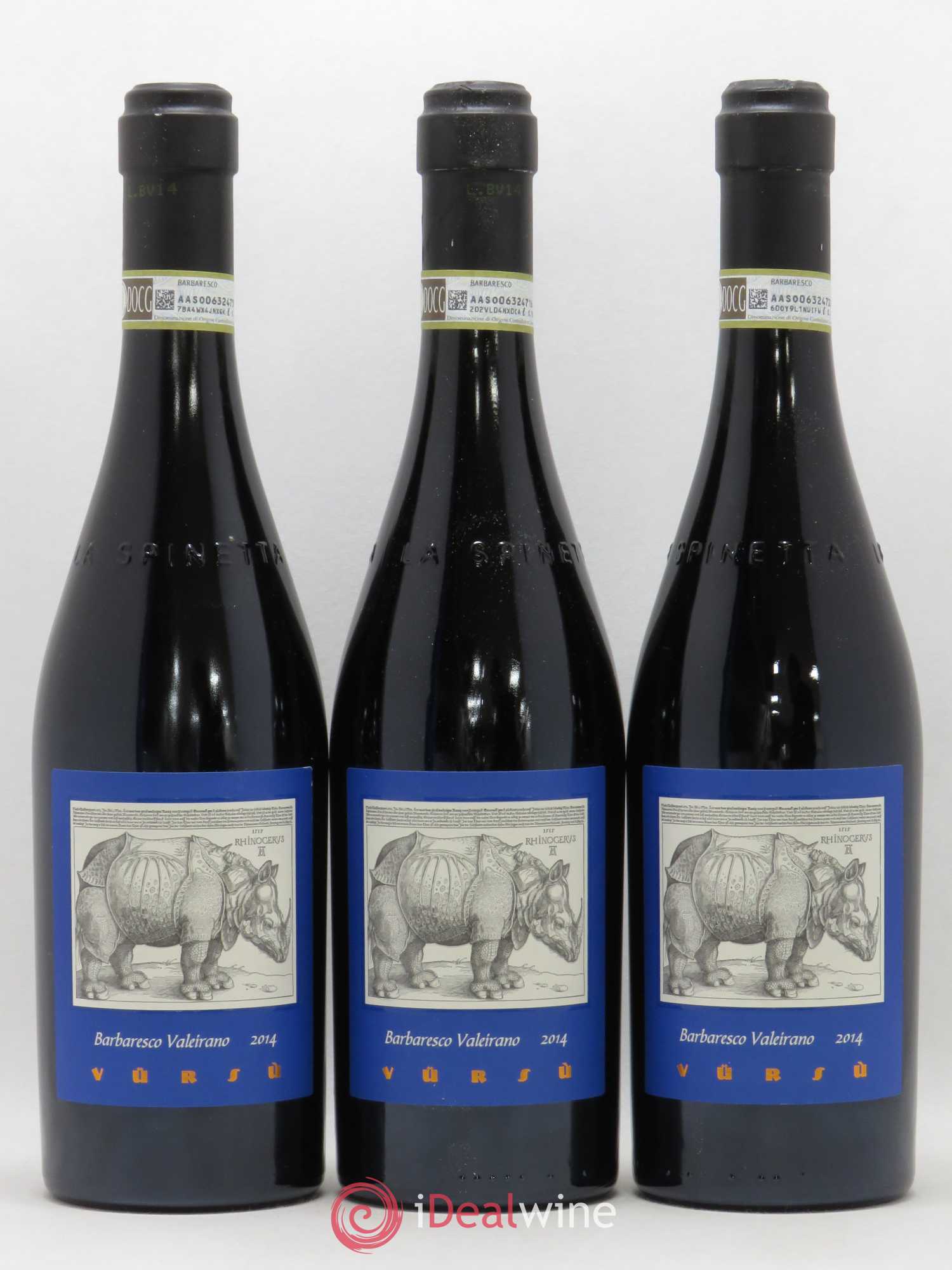Barbaresco DOCG La Spinetta Valeirano Vursu Giorgio Rivetti 2014 - Lot de 3 bouteilles - 0