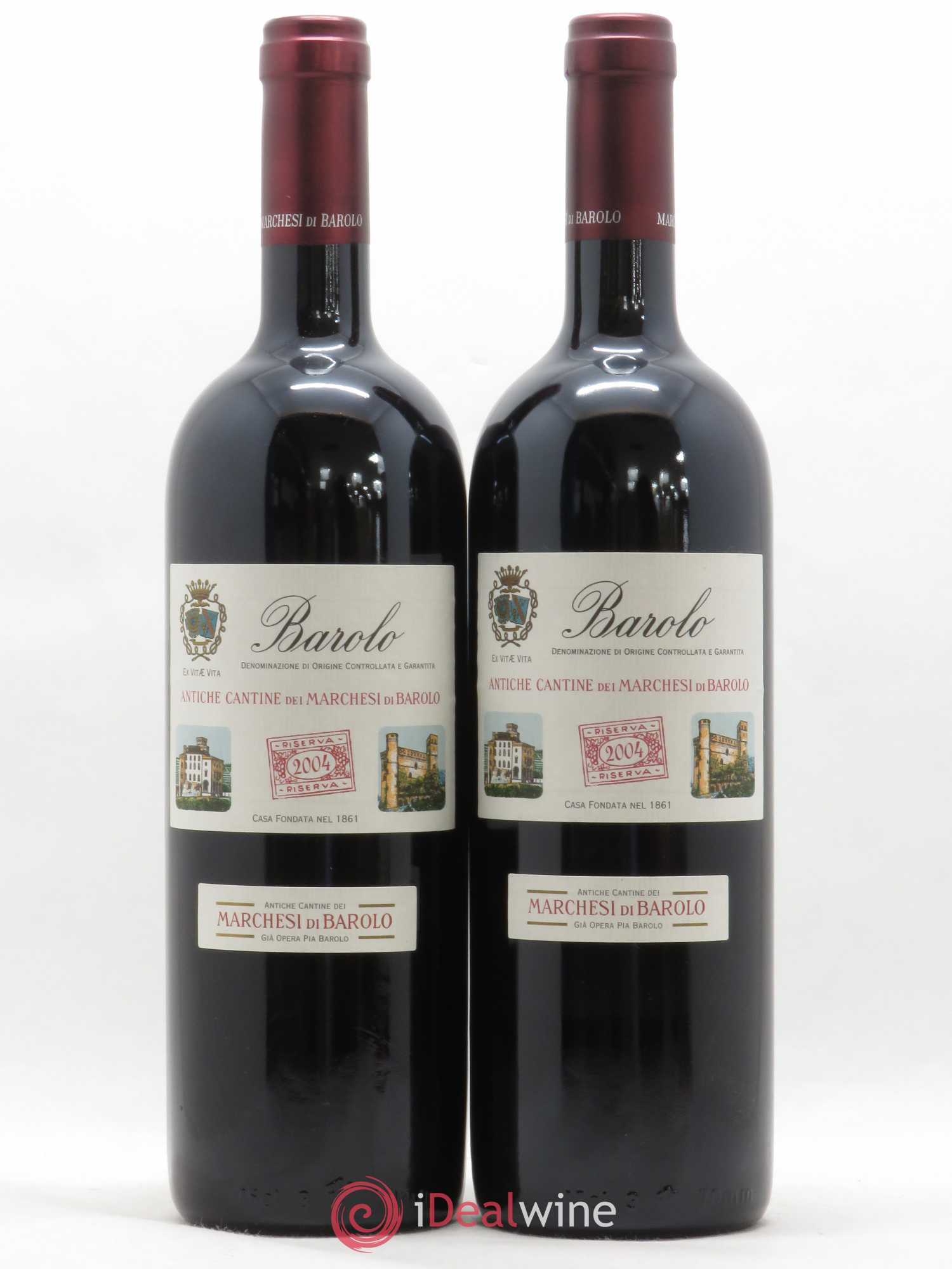 Barolo DOCG Riserva Marchesi di Barolo 2004 - Posten von 2 Flaschen - 0