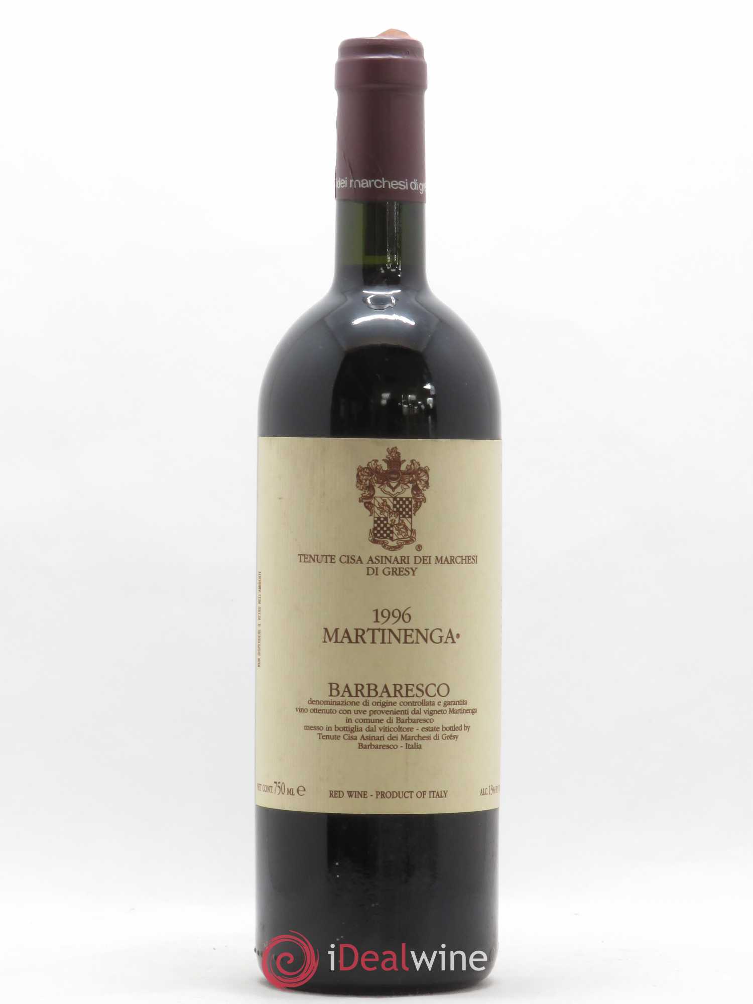 Barbaresco DOCG Martinenga Tenute Cisa Asinari Marchesi di Gresy 1996 - Posten von 1 Flasche - 0