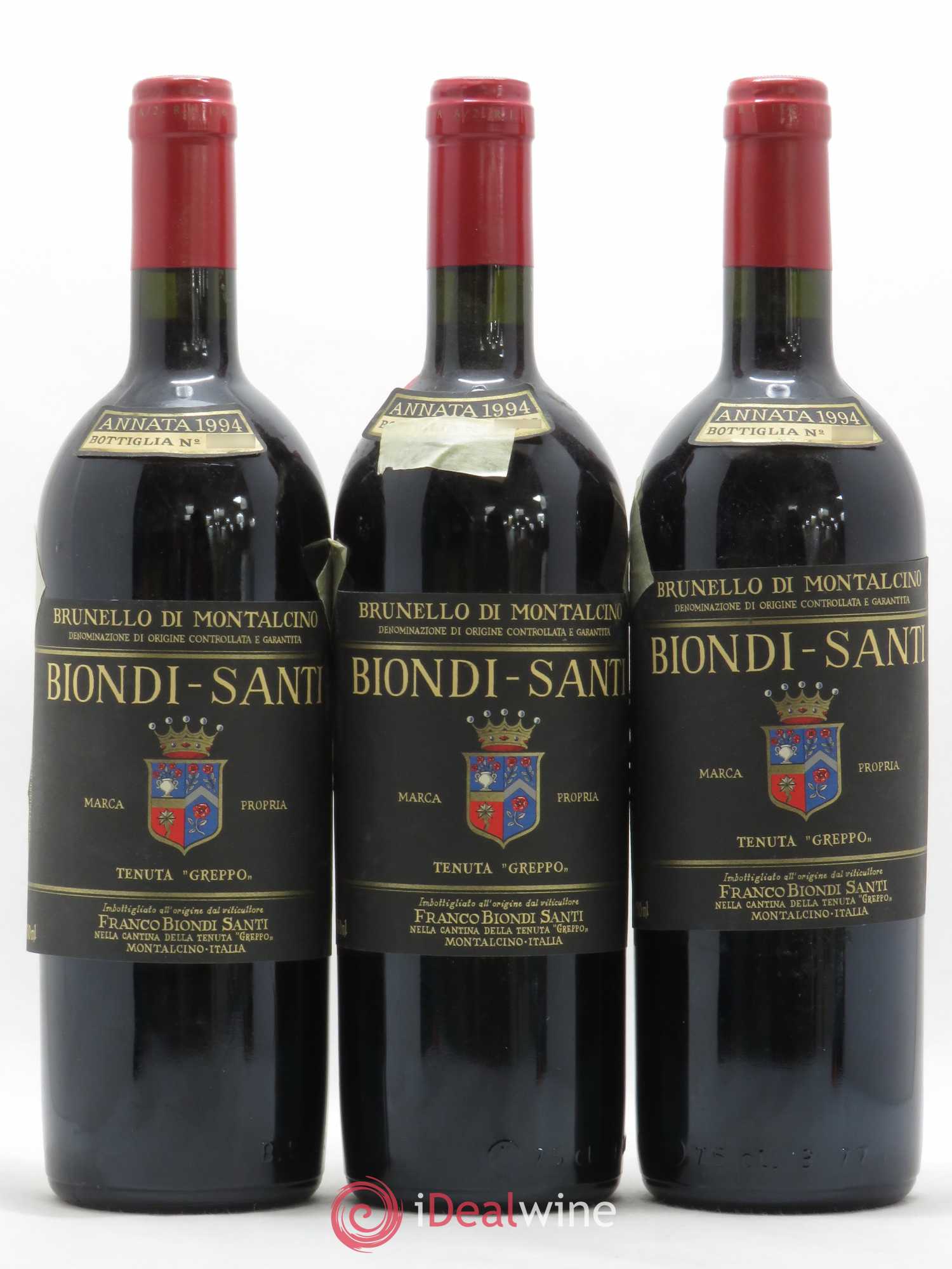 Brunello di Montalcino Tenuta Greppo Biondi-Santi 1994 - Posten von 3 Flaschen - 0