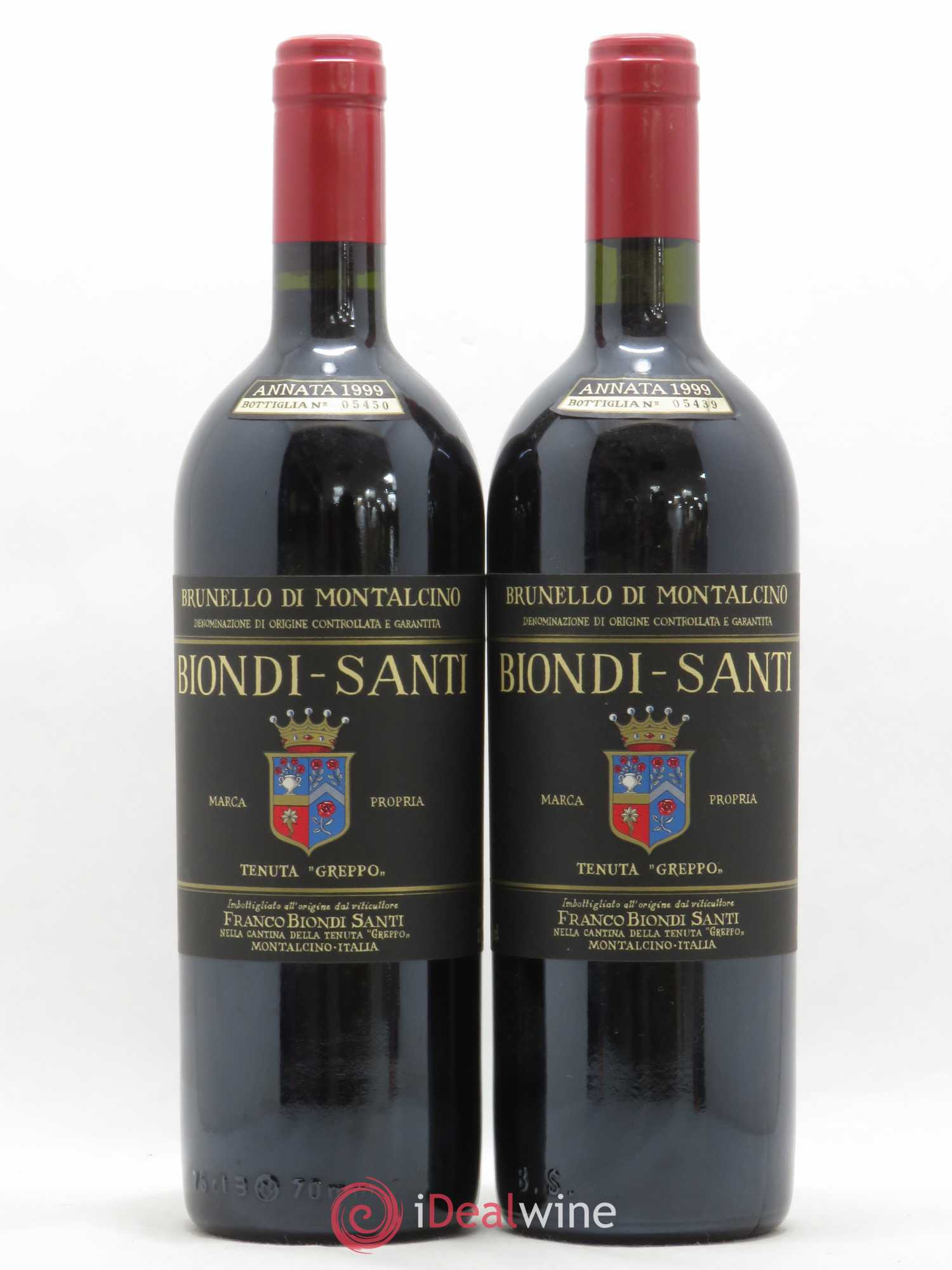 Brunello di Montalcino Tenuta Greppo Biondi-Santi 1999 - Posten von 2 Flaschen - 0