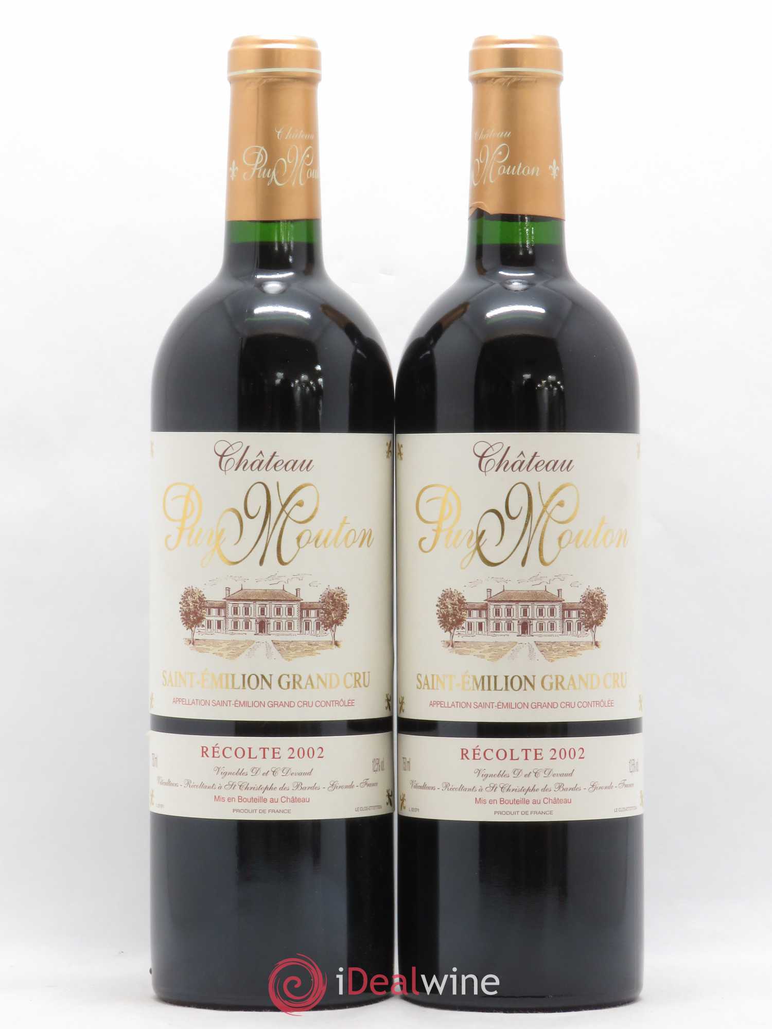 Saint-Émilion Grand Cru Château Puy Mouton (sans prix de réserve) 2002 - Posten von 2 Flaschen - 0