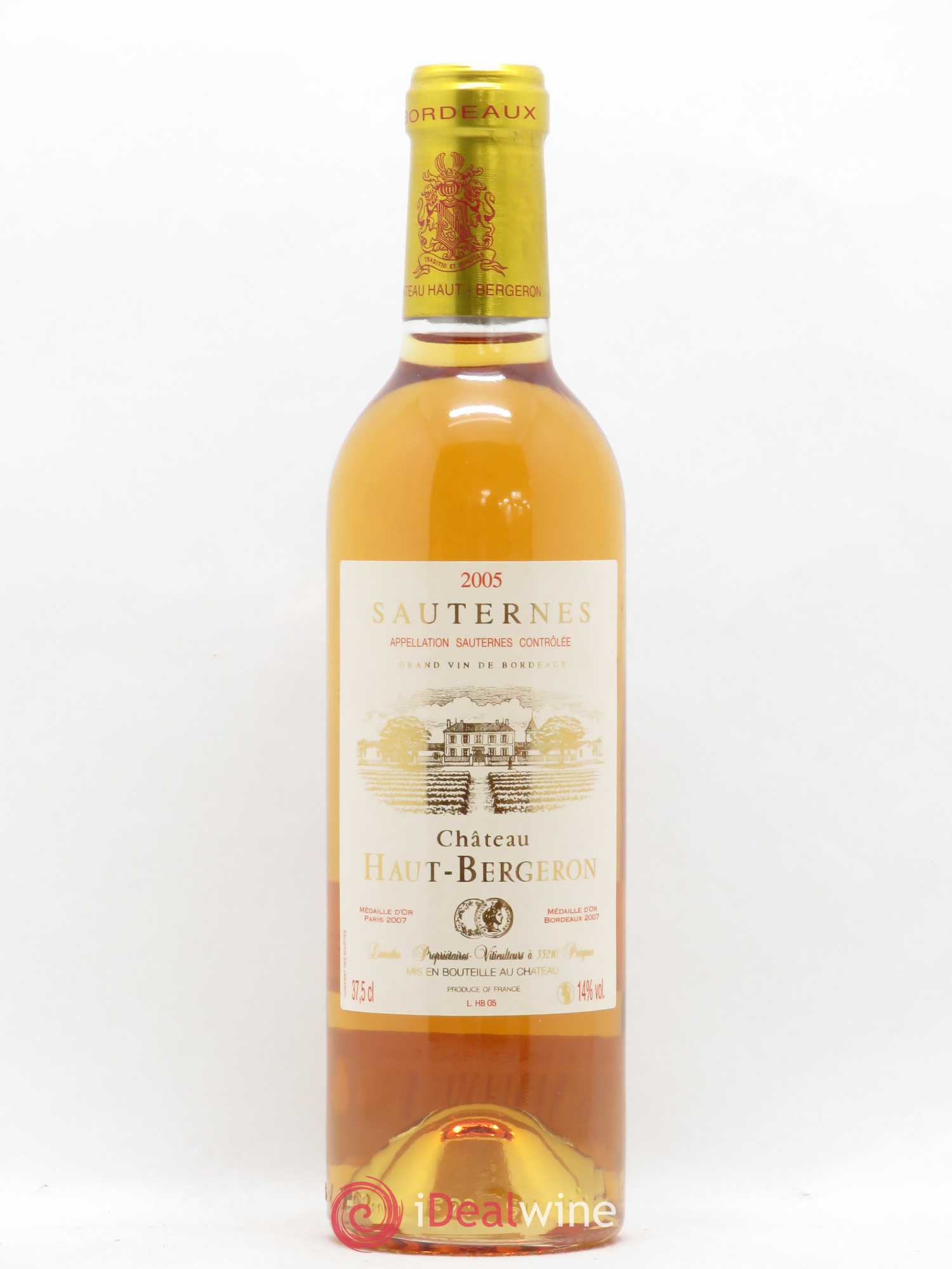 Château Haut-Bergeron (senza prezzo di riserva) 2005 - Lotto di 1 mezza bottiglia - 0