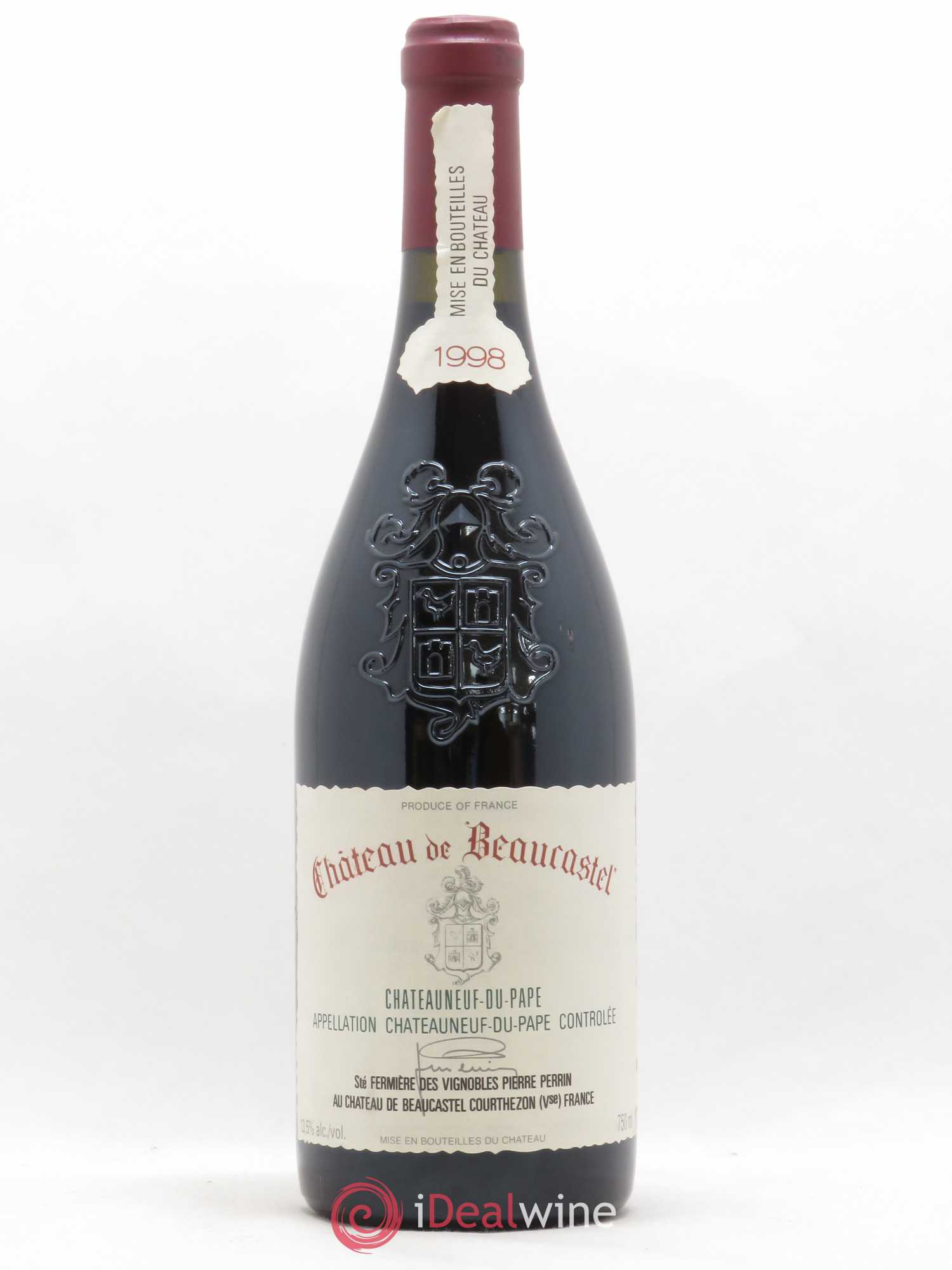 Châteauneuf-du-Pape Château de Beaucastel Famille Perrin 1998 - Lot de 1 bouteille - 0